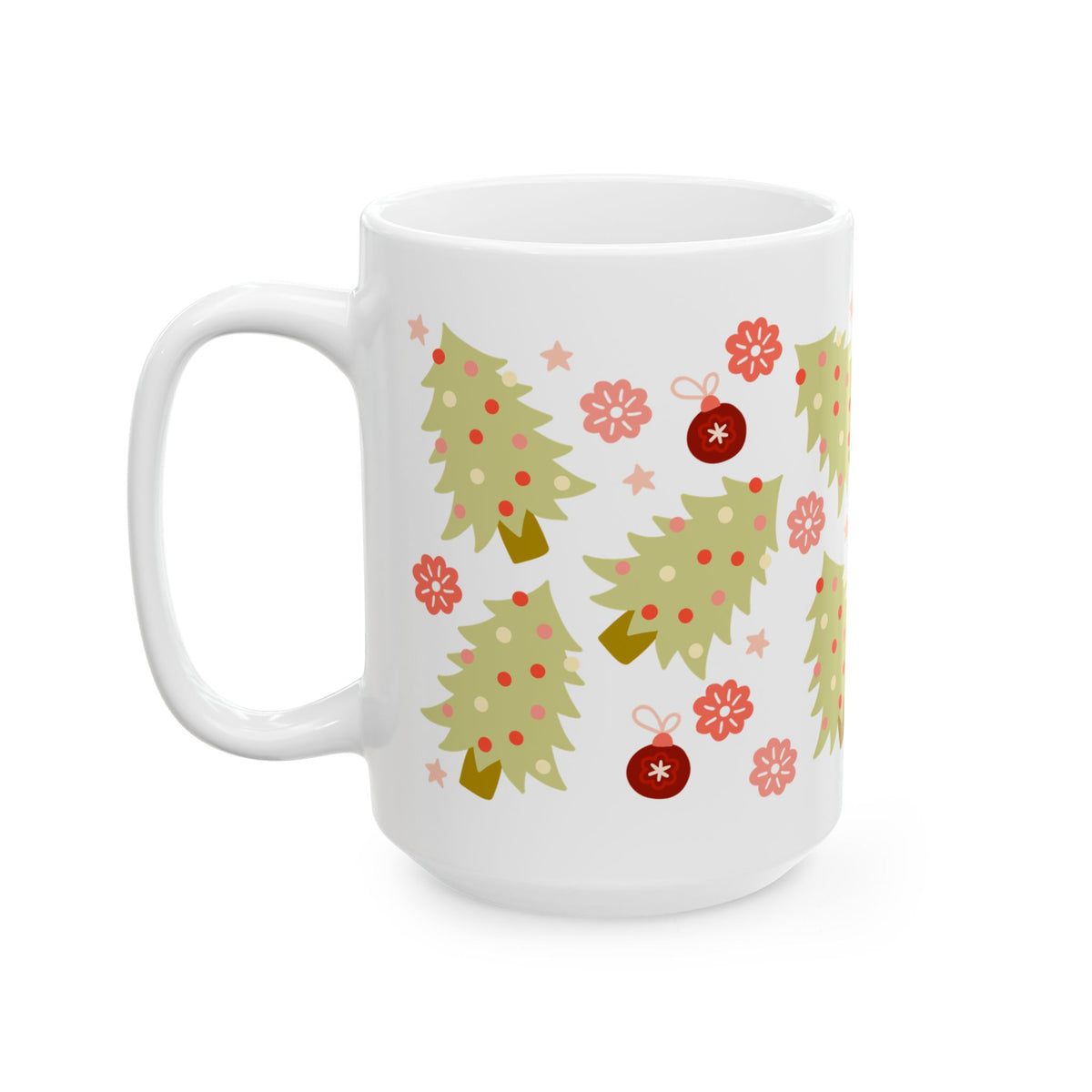 90's Christmas Ceramic Mug Coffee Cup (11oz & 15oz)