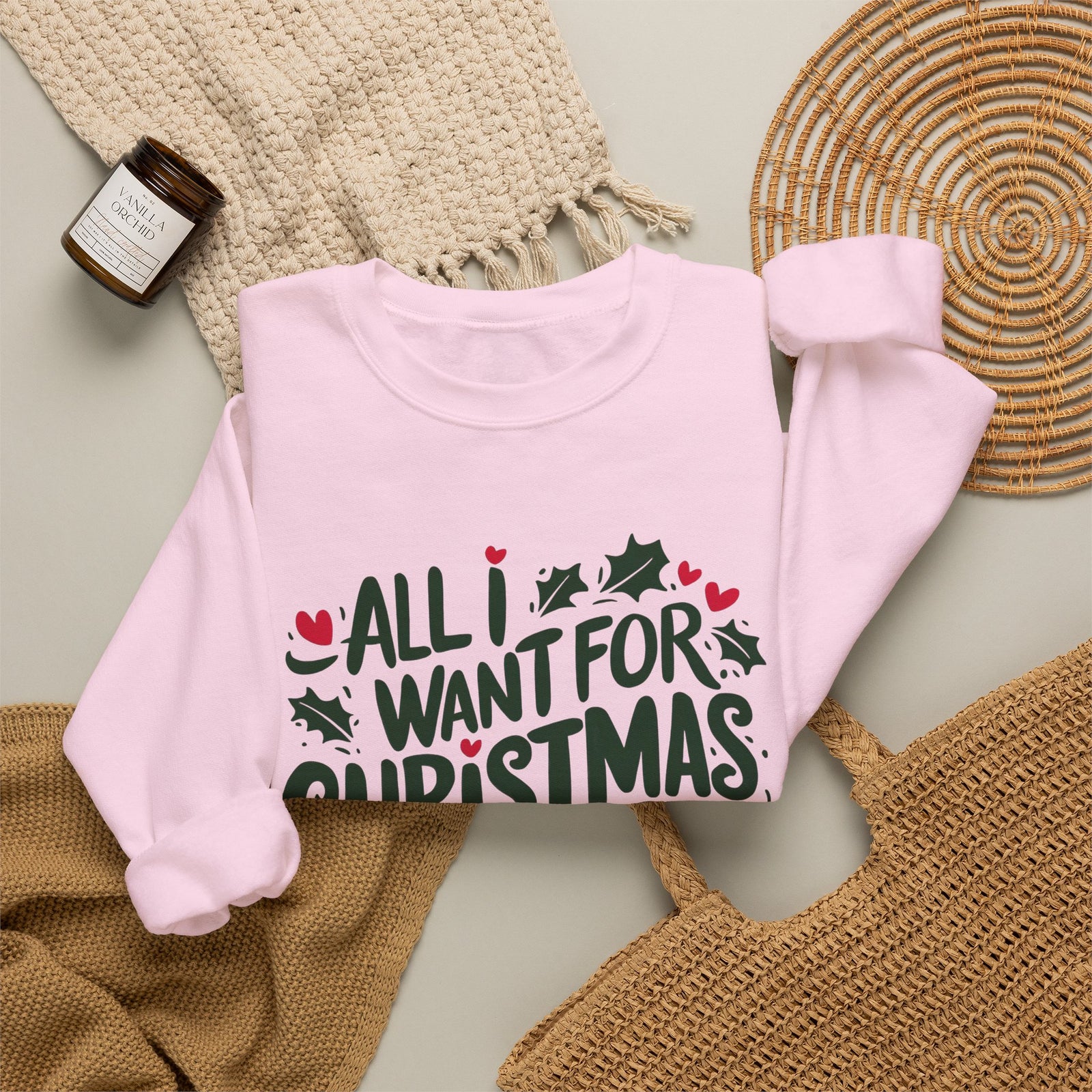 All I Want for Christmas is Jesus Christian Crewneck Unisex Sweatshirt