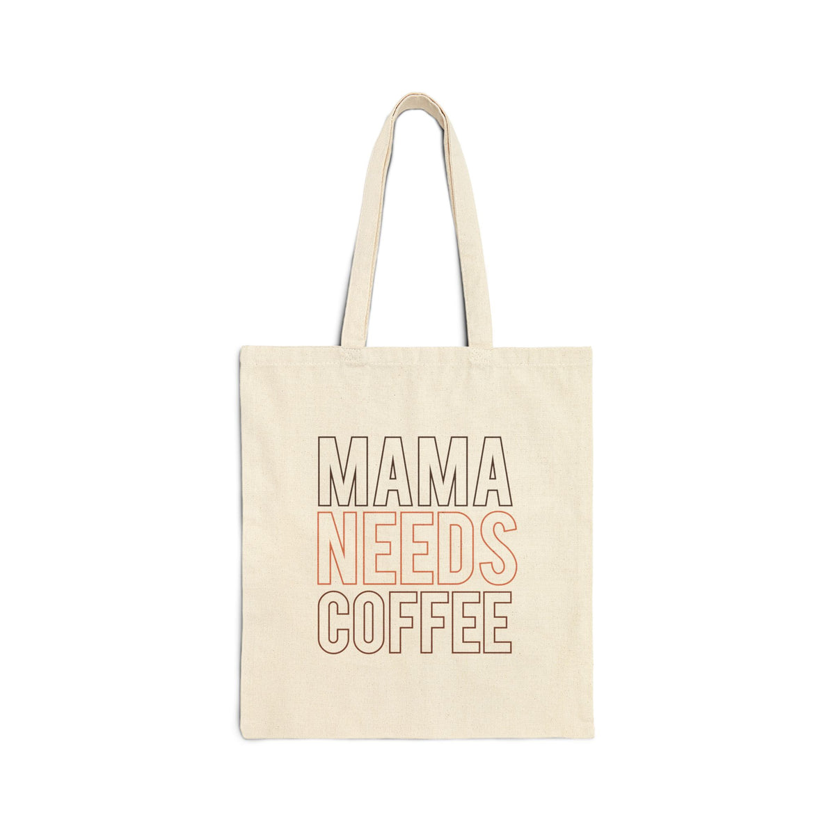 Mama Needs Coffee Cotton Canvas Tote Bag