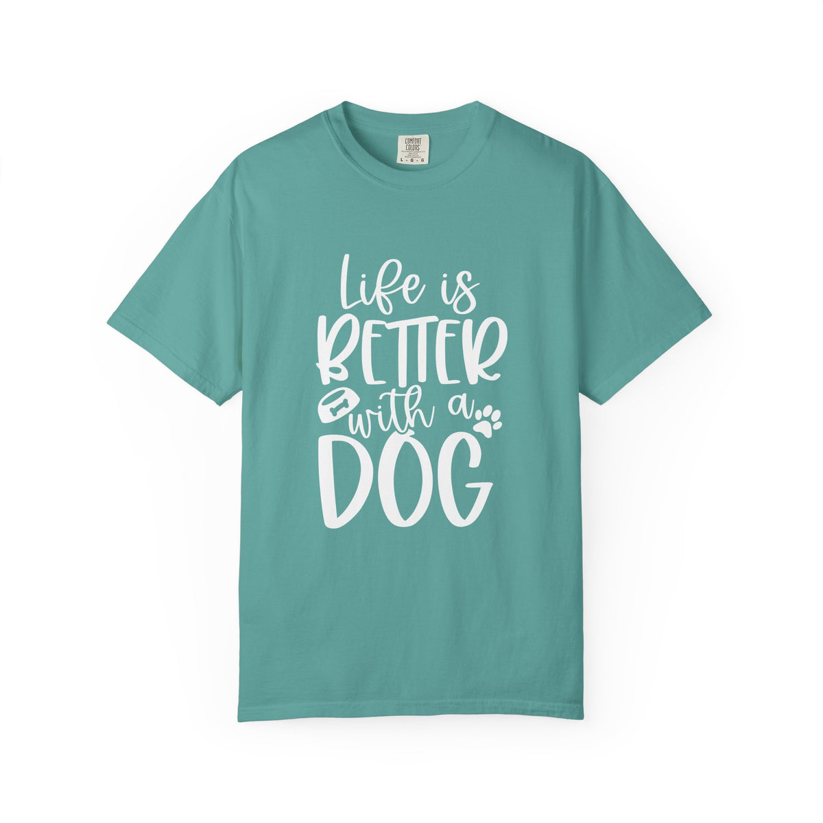 Life is Better with a Dog T-Shirt Cute Dog Mom Graphic Tee