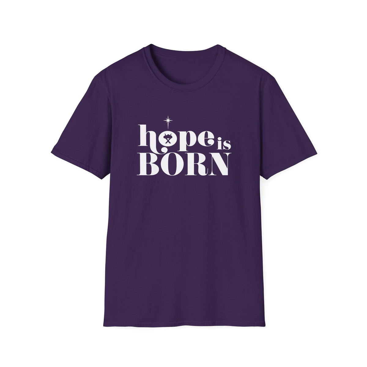 Hope is Born Nativity Tee Christmas Season Christian T-Shirt