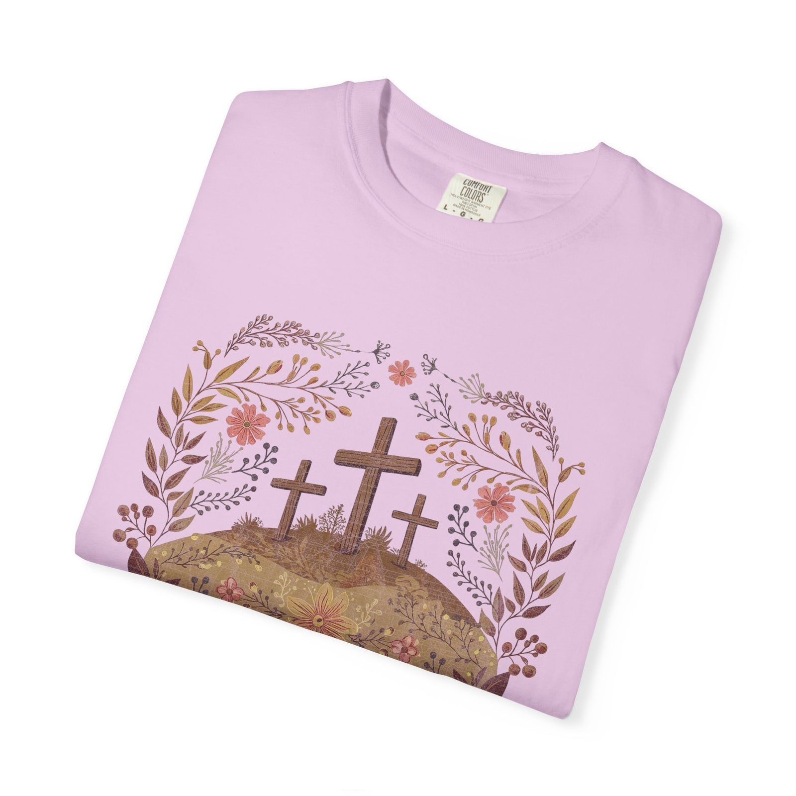 Thankful Cross T-shirt Christian Faith Tee for Thanksgiving & Worship
