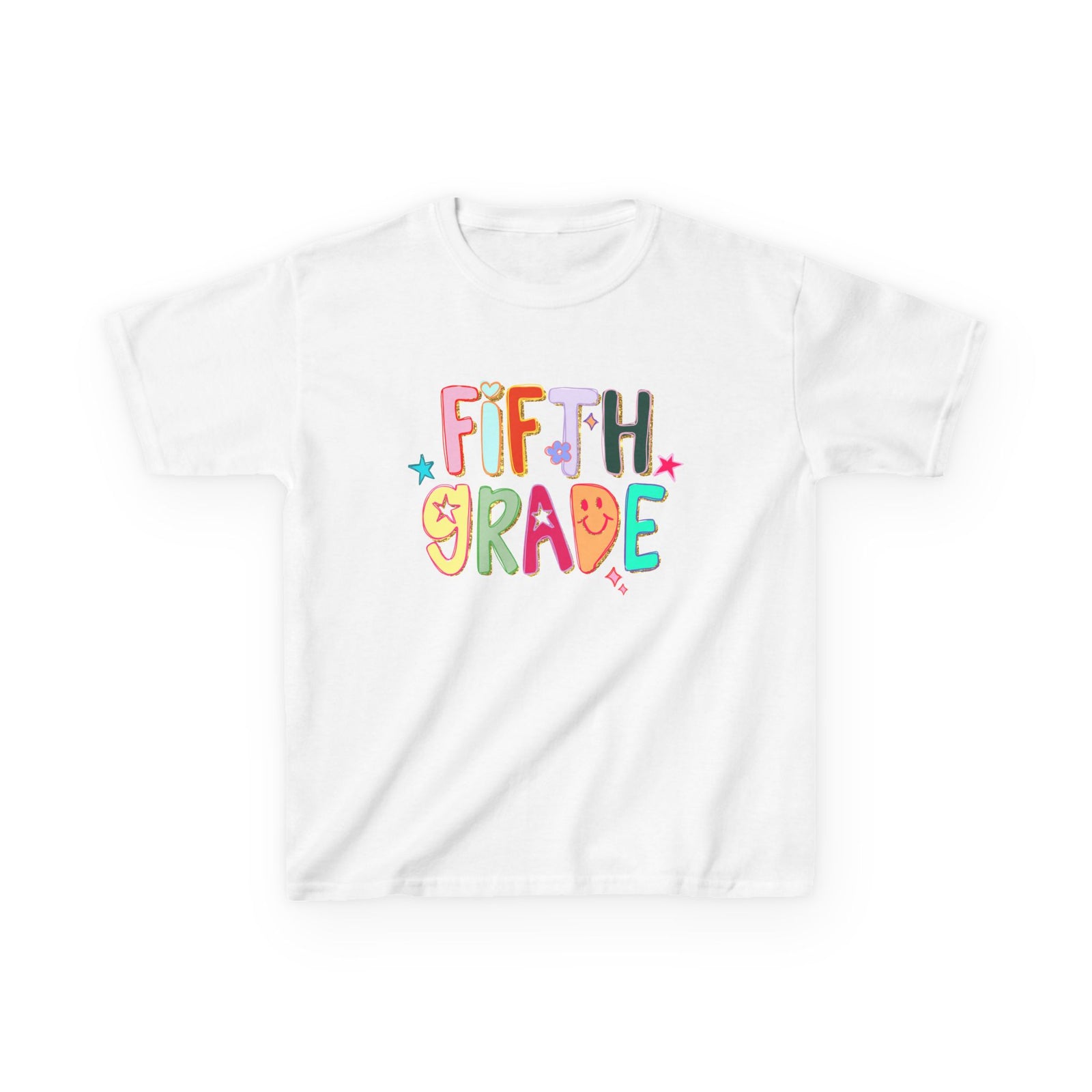 Fifth Grade Kids T-Shirt Cute & Colorful Back to School 5th Grade Tee