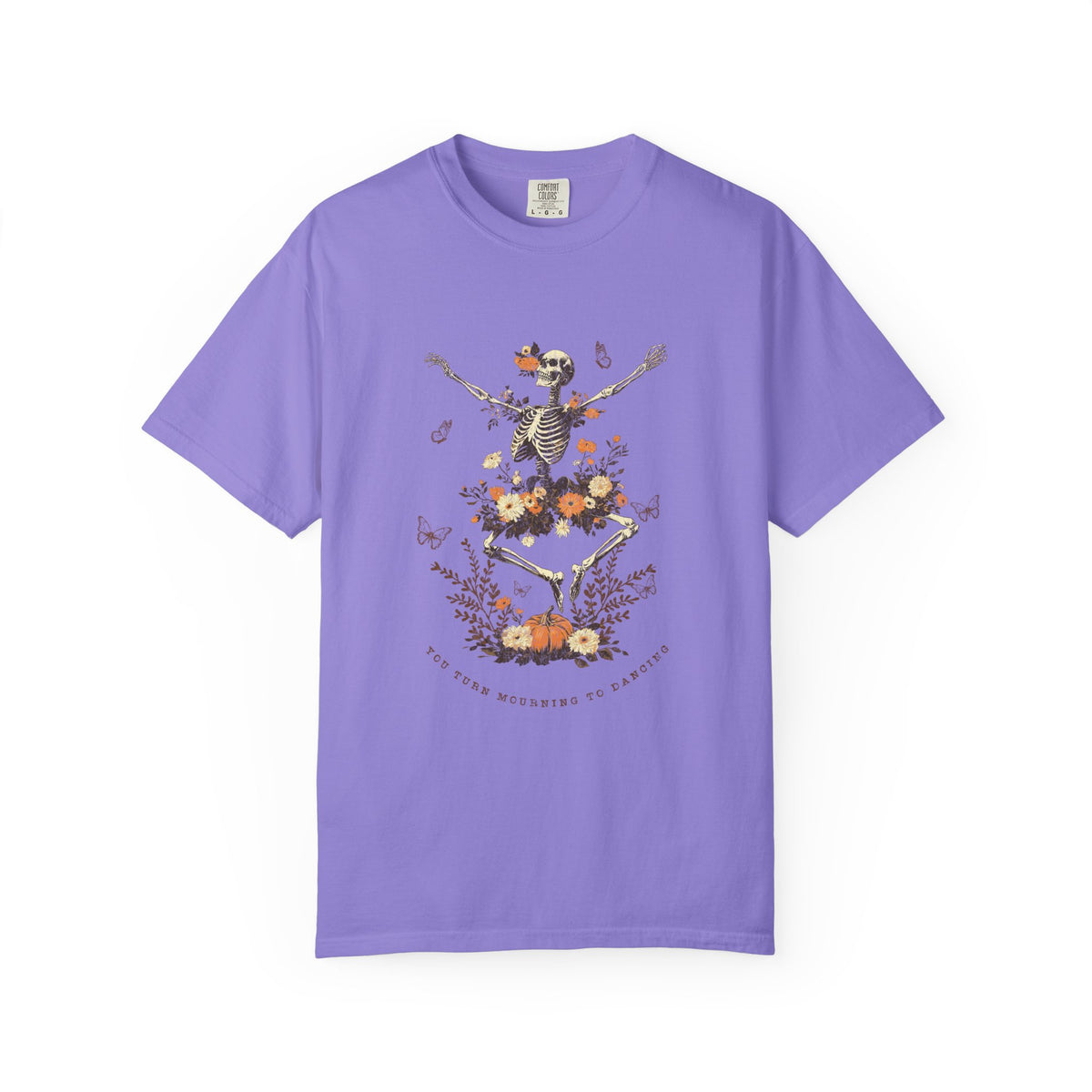 You Turn Mourning into Dancing T-Shirt Dancing Skeleton Halloween Christian Tee