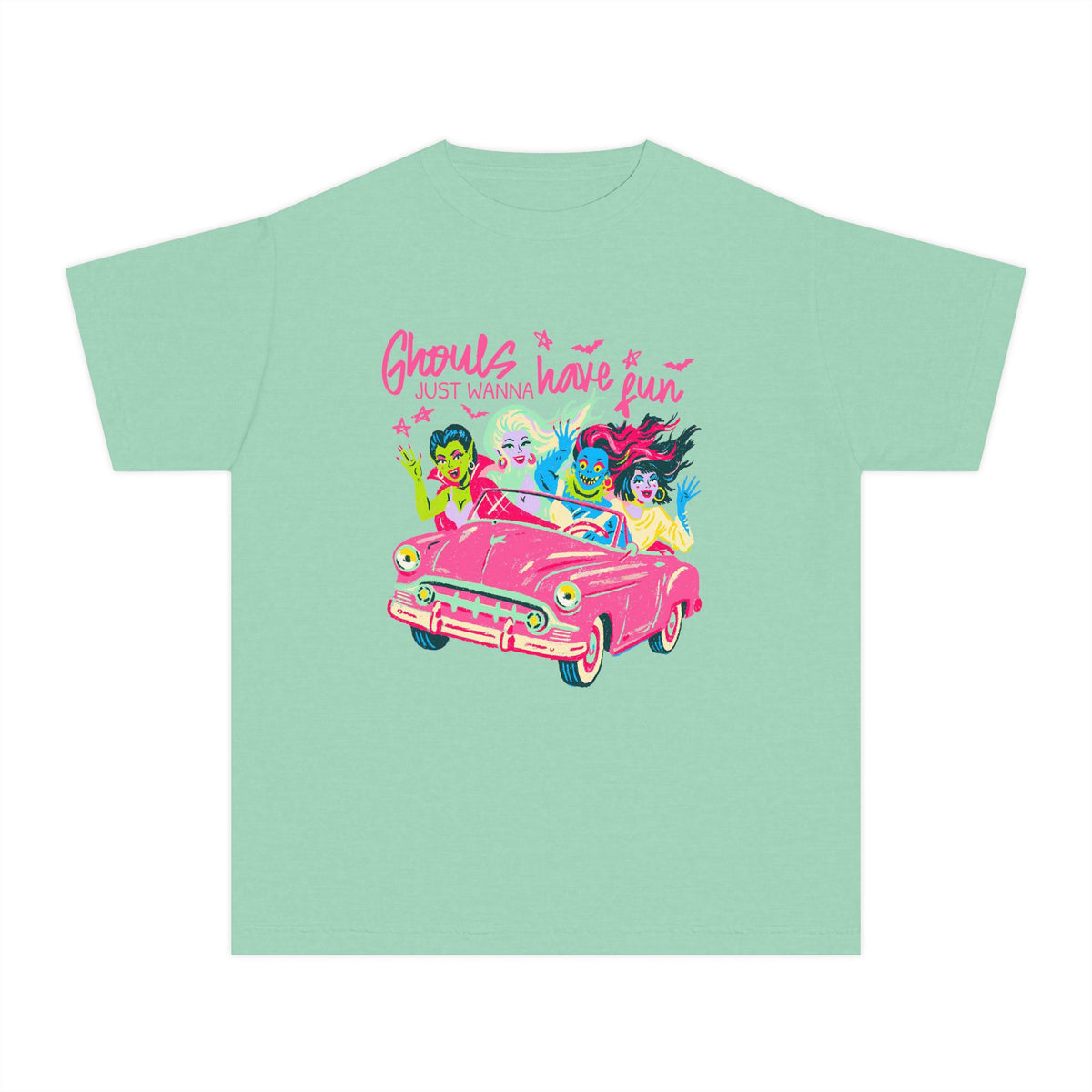 Ghouls Just Wanna Have Fun Halloween Monsters T-Shirt Fun Kids Graphic Tee