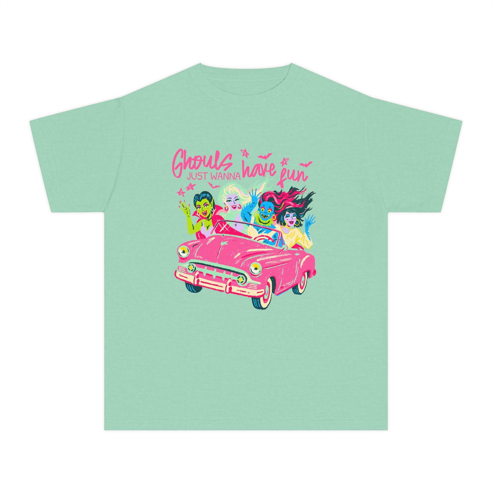Ghouls Just Wanna Have Fun Halloween Monsters T-Shirt Fun Kids Graphic Tee