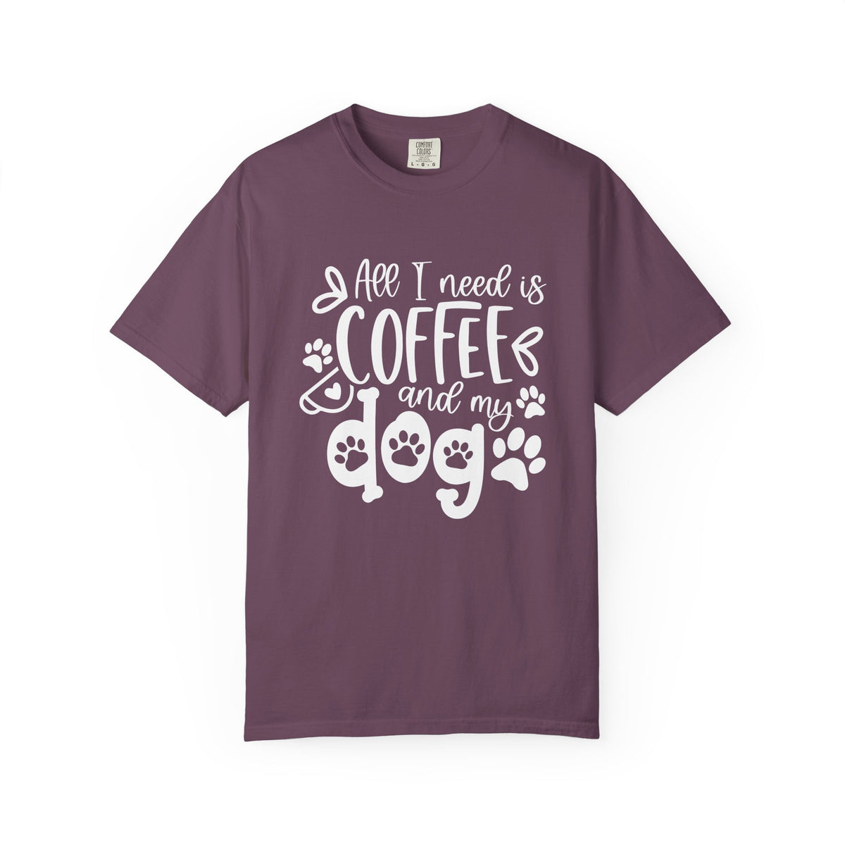 Coffee and My Dog T-Shirt Cute Dog Lover Coffee Graphic Tee