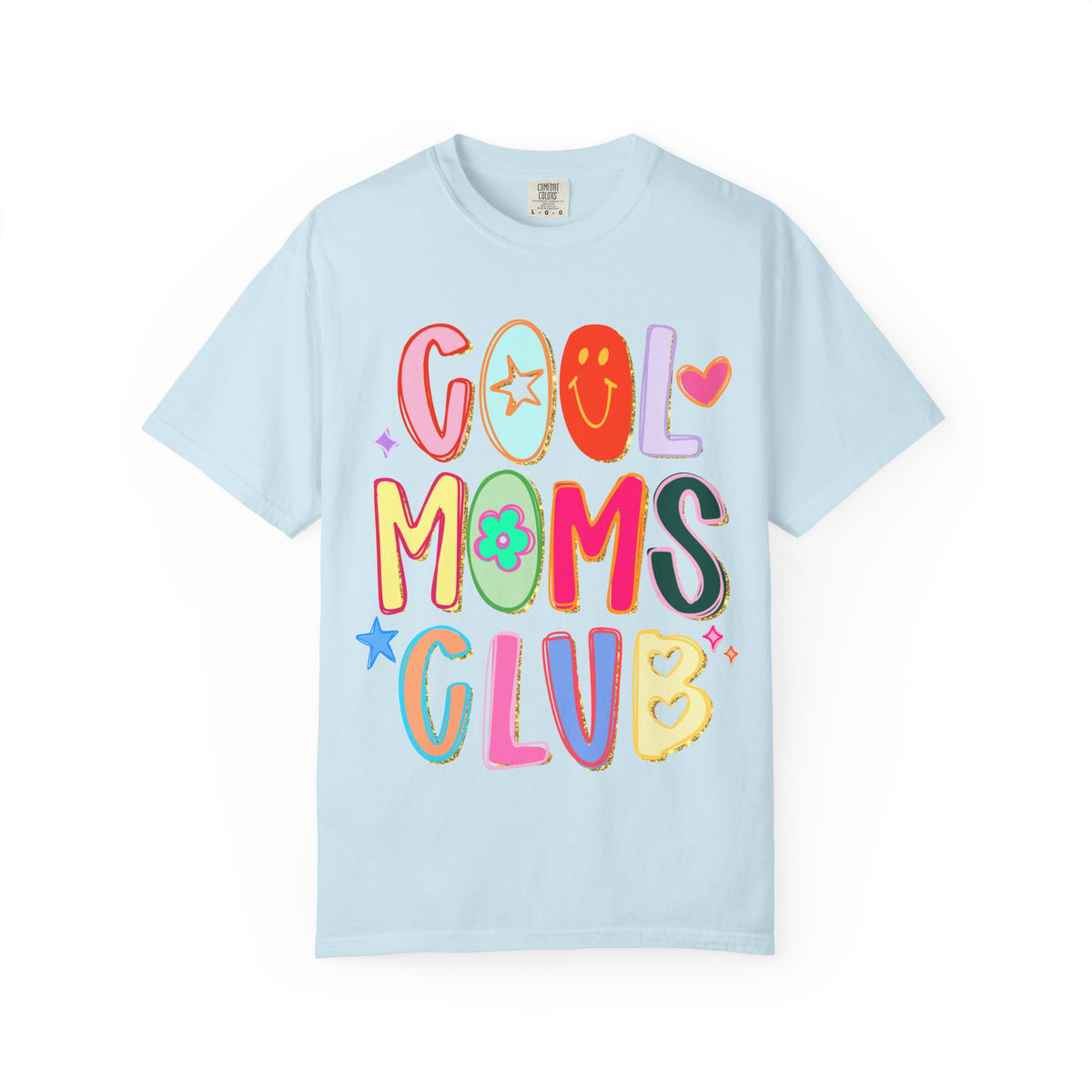 Cool Moms Club T-Shirt Colorful Retro Graphic Tee for Moms