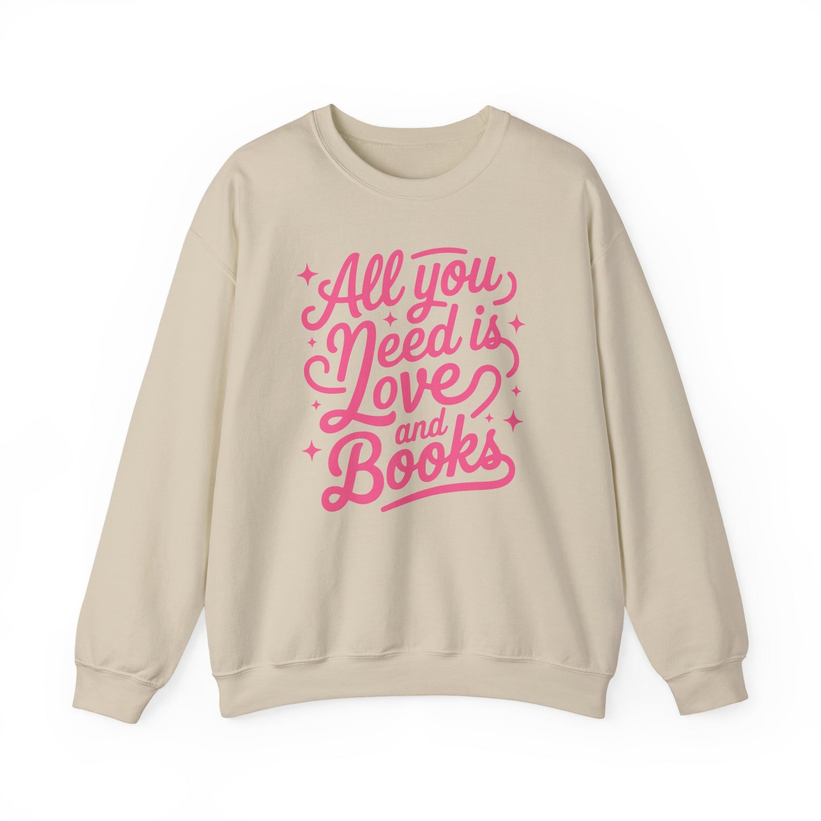 All You Need is Love & Books Valentine's Day Women's Heavy Blend Cozy Crewneck Sweatshirt - Sydney So Sweet