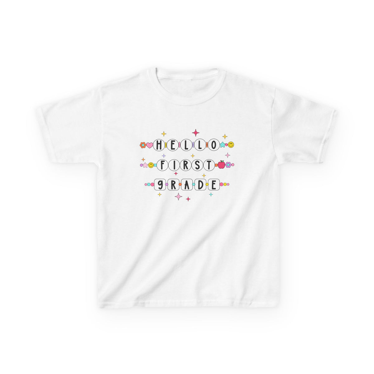 Friendship Bracelets Hello First Grade Kids Tee Cute 1st Grade Back to School T-Shirt