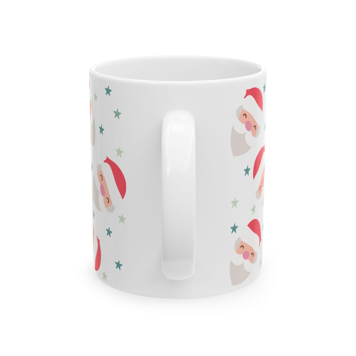 Merry & Bright Starry Santa Christmas Ceramic Mug Coffee Cup (11oz & 15oz)