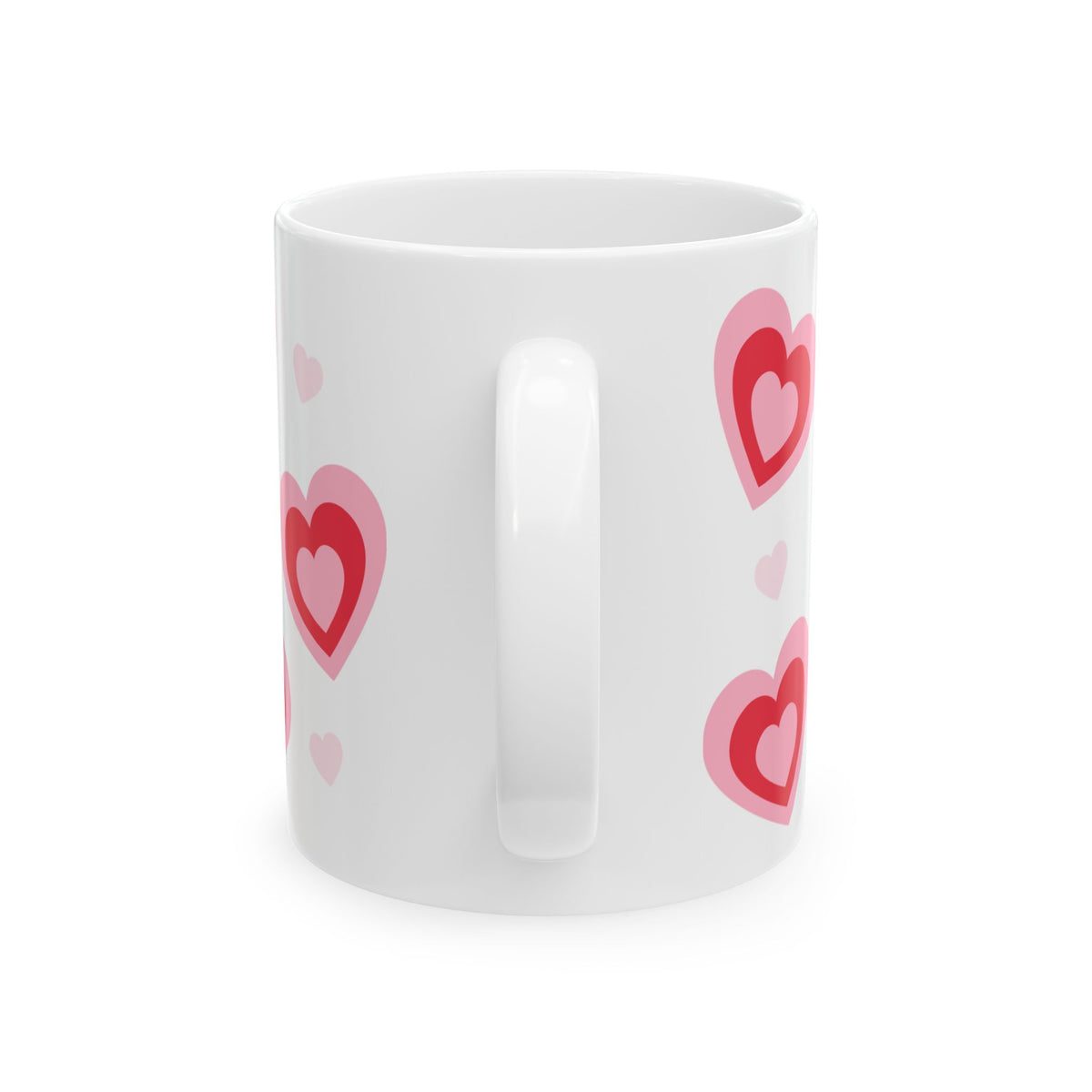Retro Hearts Mug — Cute Valentine’s Day Coffee Cup (11oz & 15oz) - Sydney So Sweet