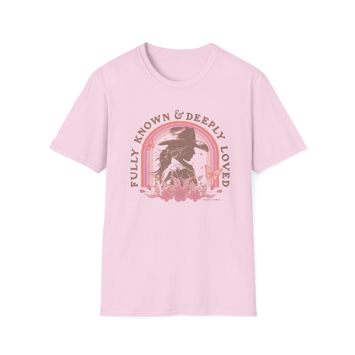 Fully Known & Deeply Loved T-Shirt Retro Cowgirl Faith Distressed Tee