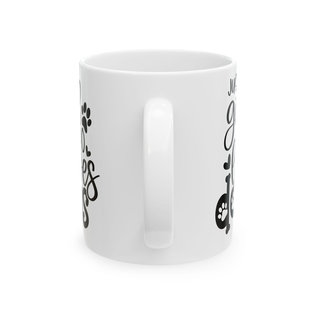 Just A Girl Who Loves Dogs Cute Ceramic Mug Coffee Cup (11oz & 15oz)