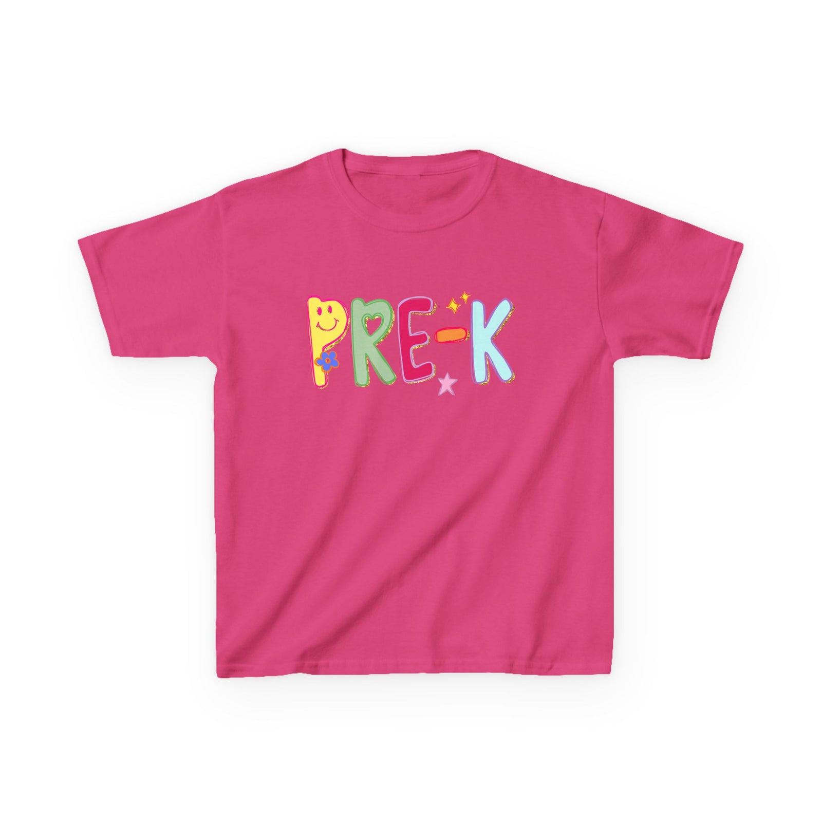 Pre-K Kids T-Shirt Cute & Colorful Back to School Preschool Tee