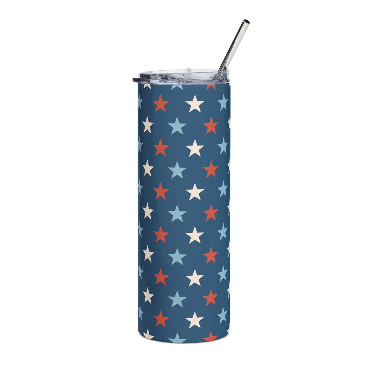 Patriotic Star 20oz Stainless Steel Tumbler Insulated Travel Cup