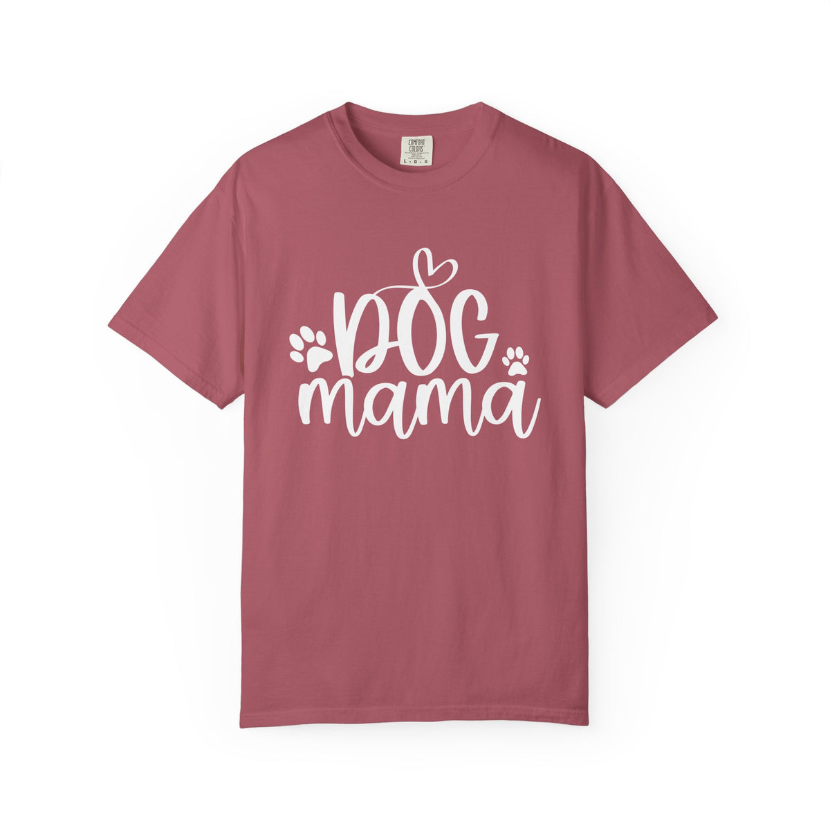 Dog Mama Heart Paws T-Shirt Cute Dog Mom Graphic Tee