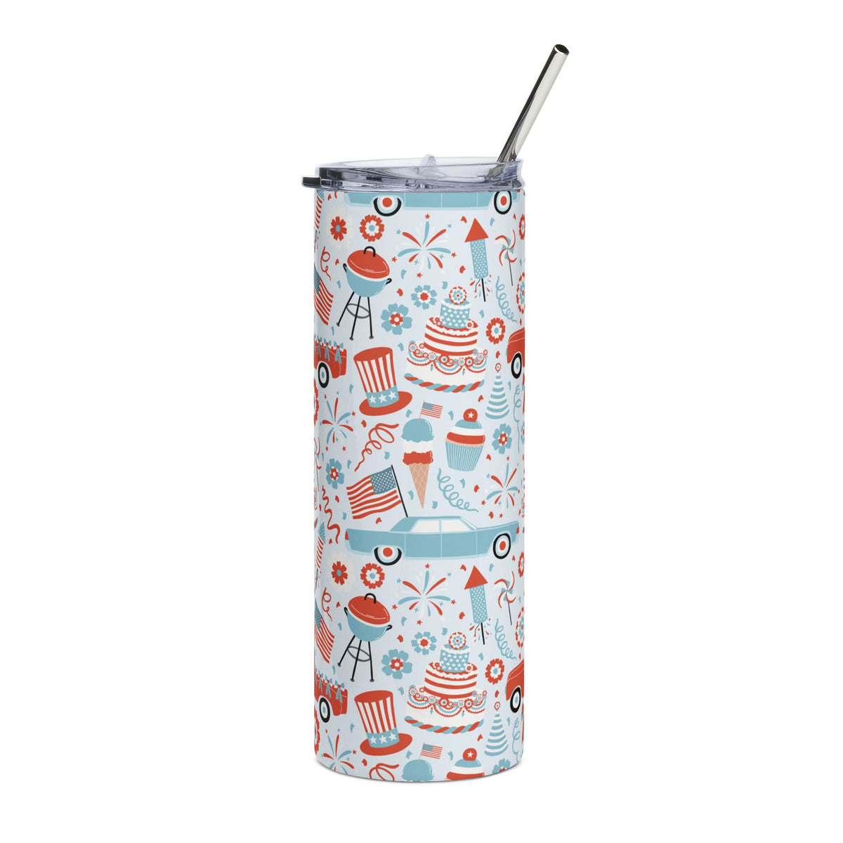 All American 20oz Patriotic Stainless Steel Tumbler Insulated Travel Cup