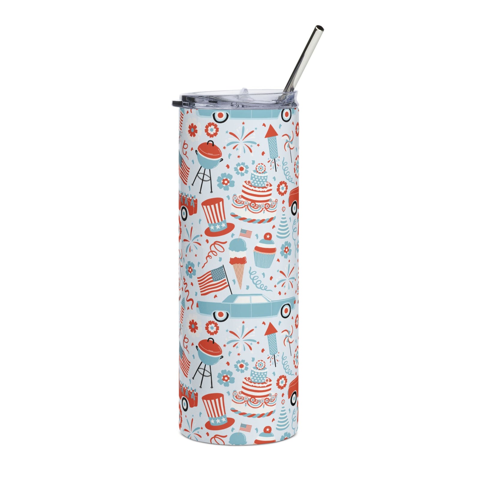 All American 20oz Patriotic Stainless Steel Tumbler Insulated Travel Cup