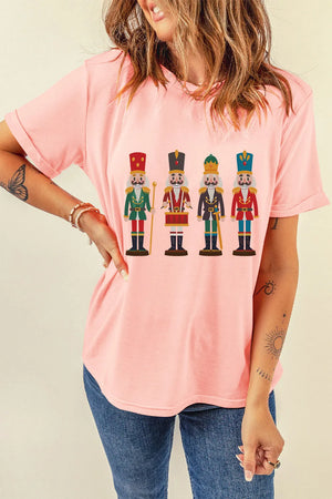 Nutcracker Round Neck Short Sleeve T-Shirt - Sydney So Sweet