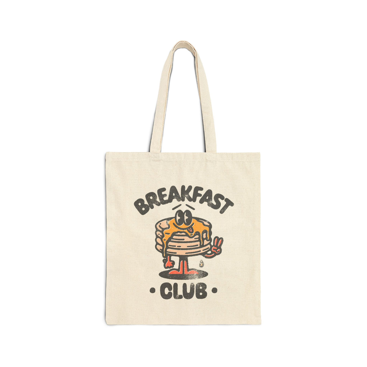Breakfast Club Pancake Stack Cute Cotton Canvas Tote Bag