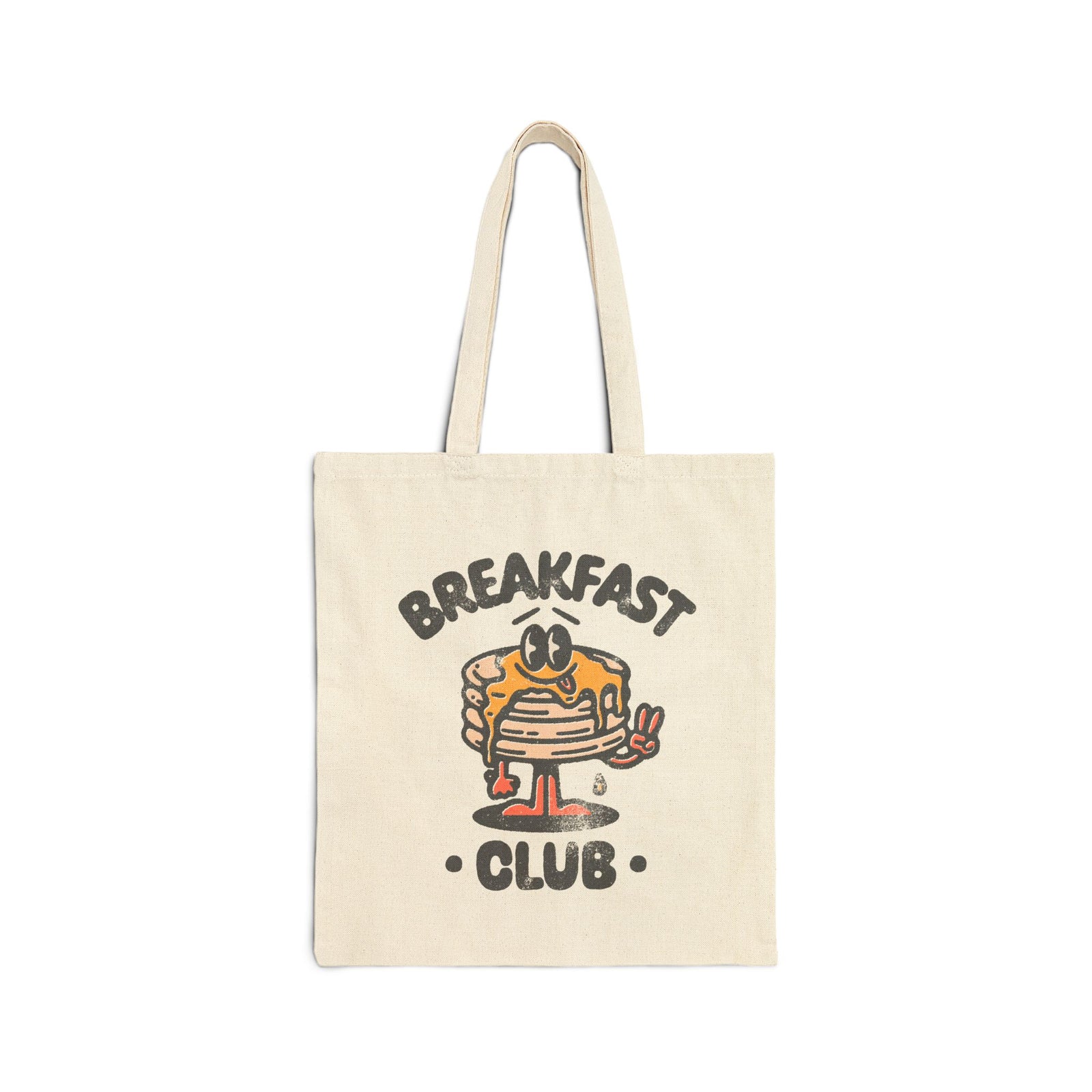 Breakfast Club Pancake Stack Cute Cotton Canvas Tote Bag