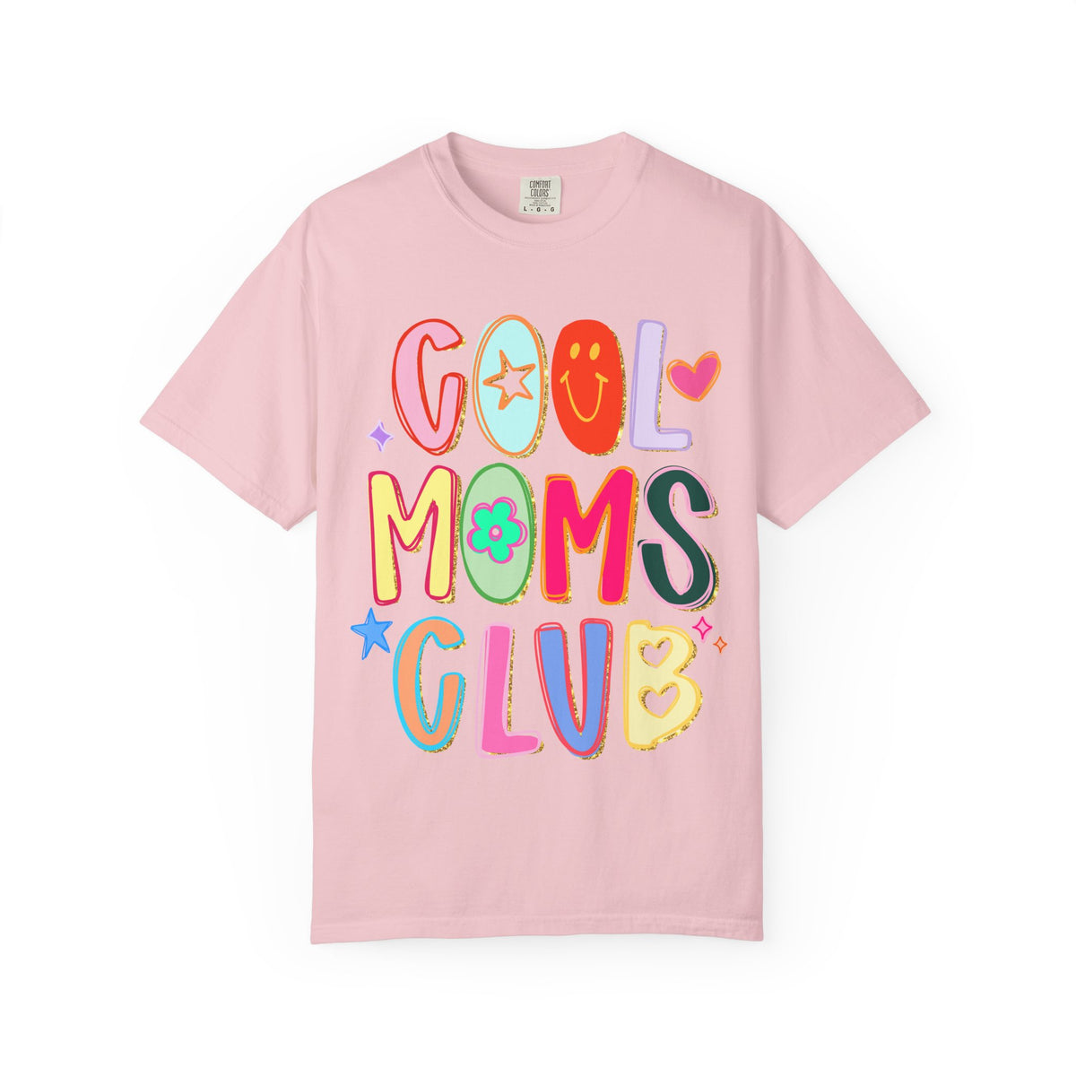 Cool Moms Club T-Shirt Colorful Retro Graphic Tee for Moms