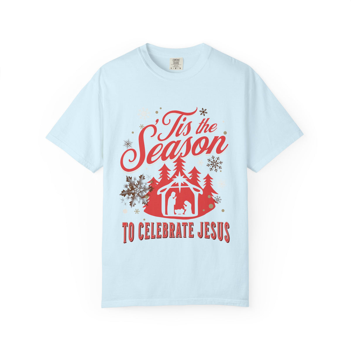 Tis the Season to Celebrate Jesus Christmas T-Shirt Christian Graphic Tee