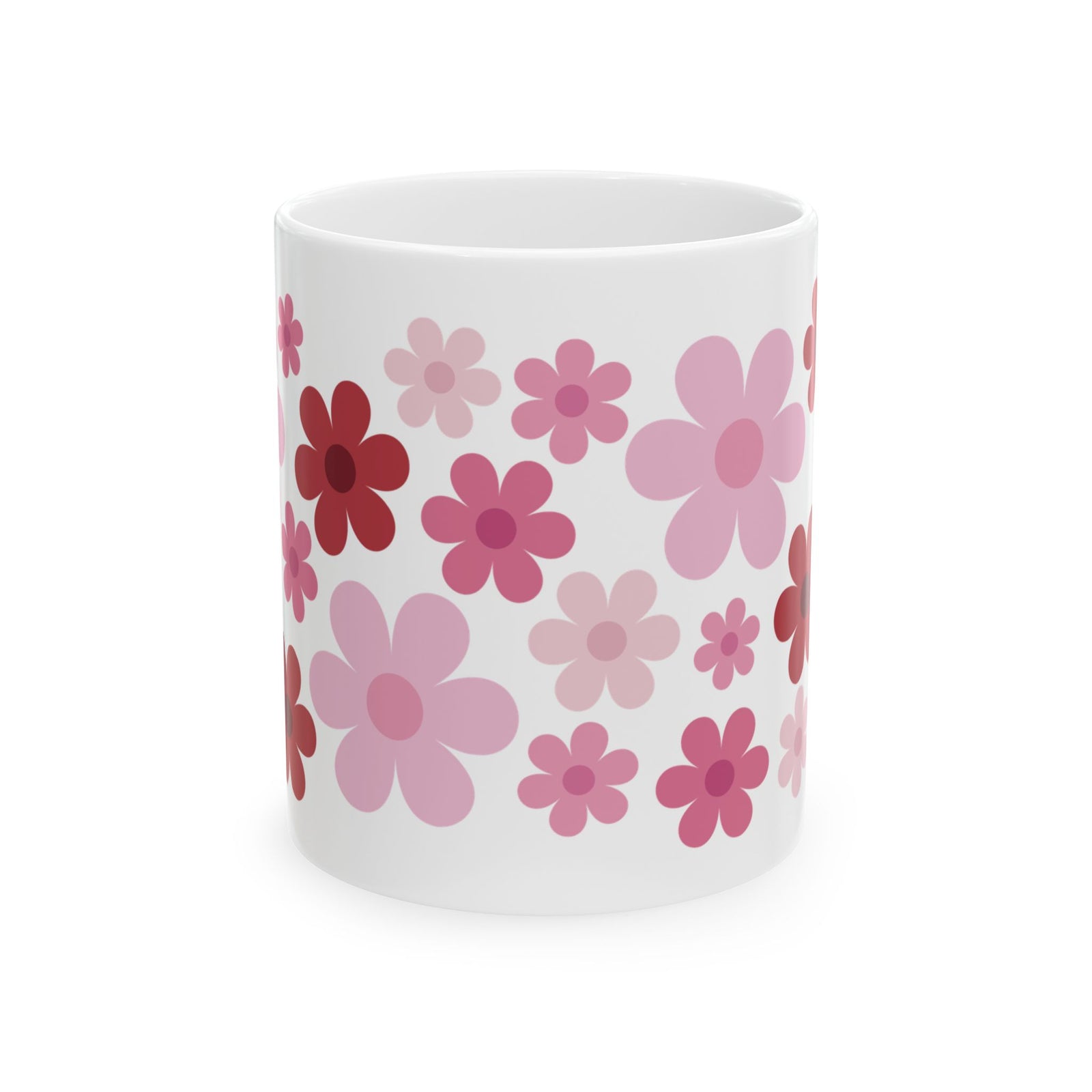 Retro Daisy Heart Bouquet Mug — Cute Valentine’s Day Coffee Cup (11oz & 15oz) - Sydney So Sweet