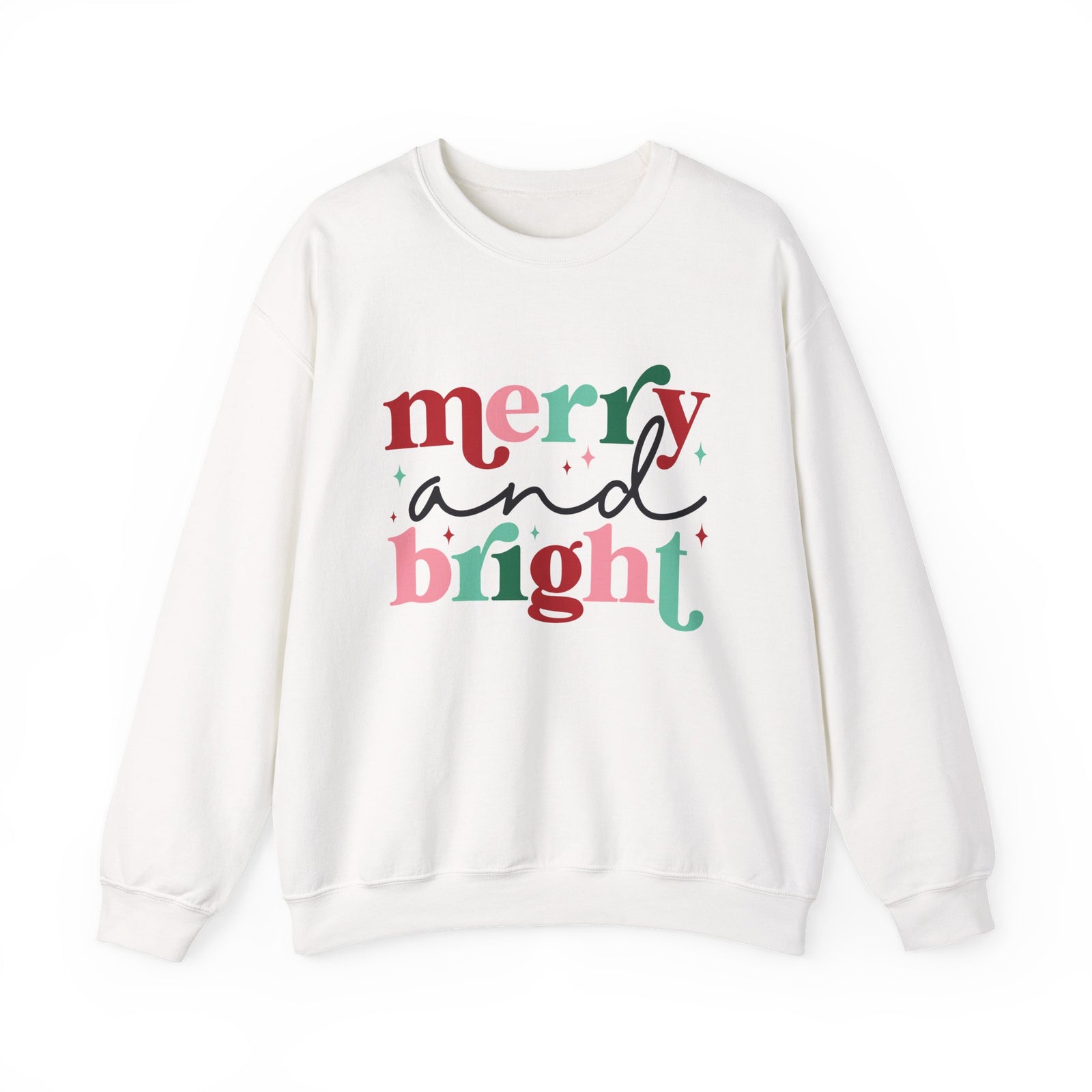 Merry & Bright Christmas Crewneck Women's Sweatshirt