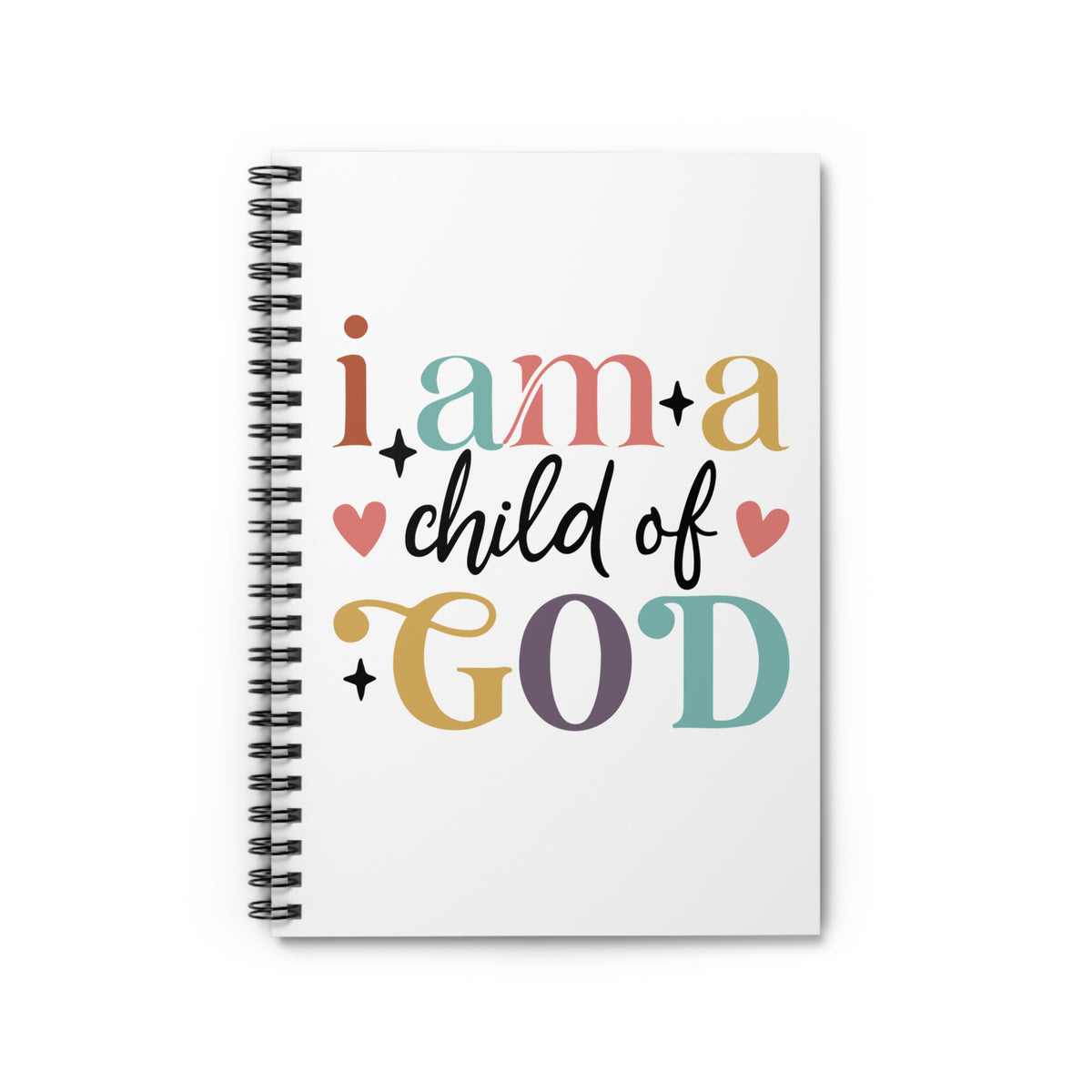 Child of God Spiral Notebook Inspirational Religious Ruled Journal
