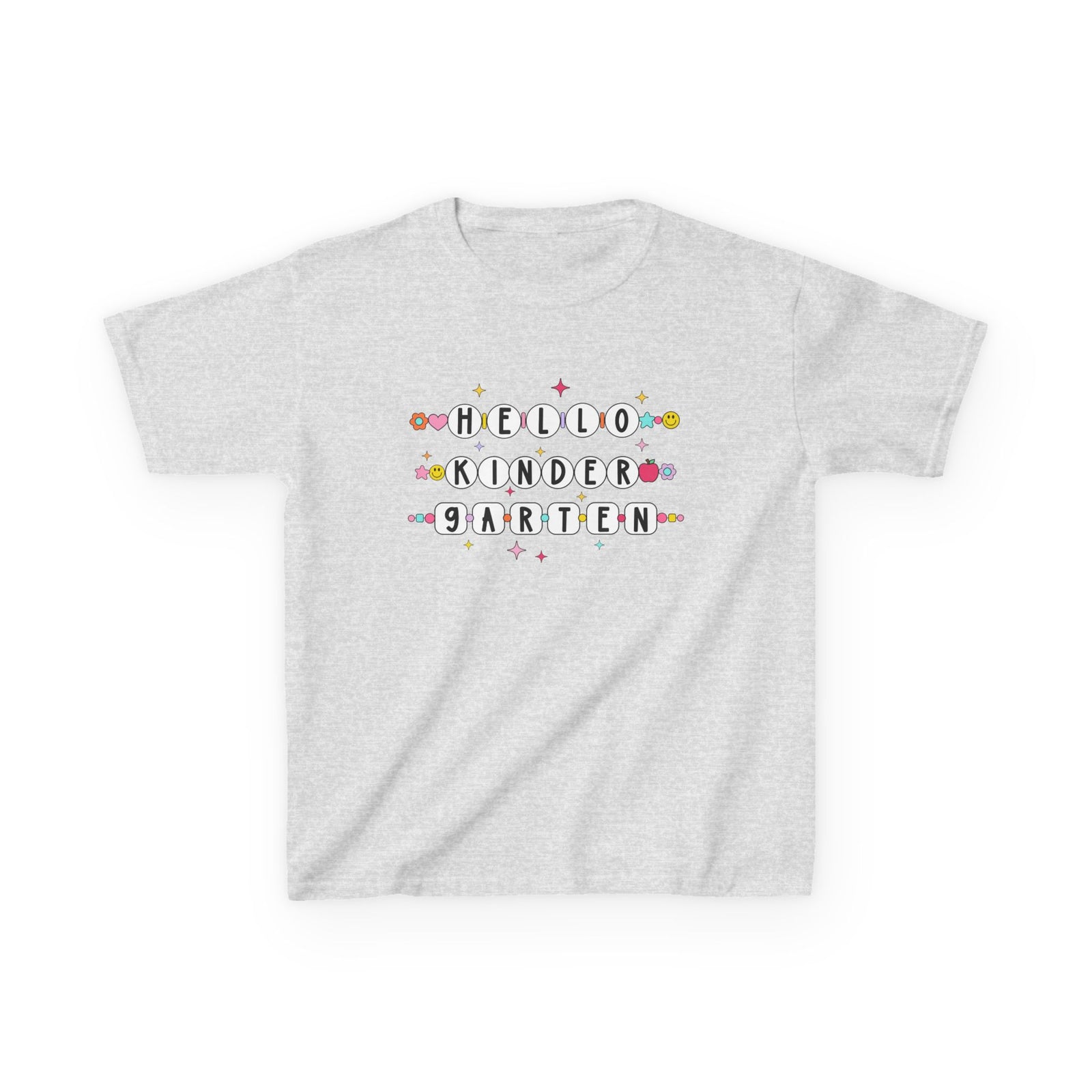 Friendship Bracelets Hello Kindergarten Kids Tee Cute Grade K Back to School T-Shirt
