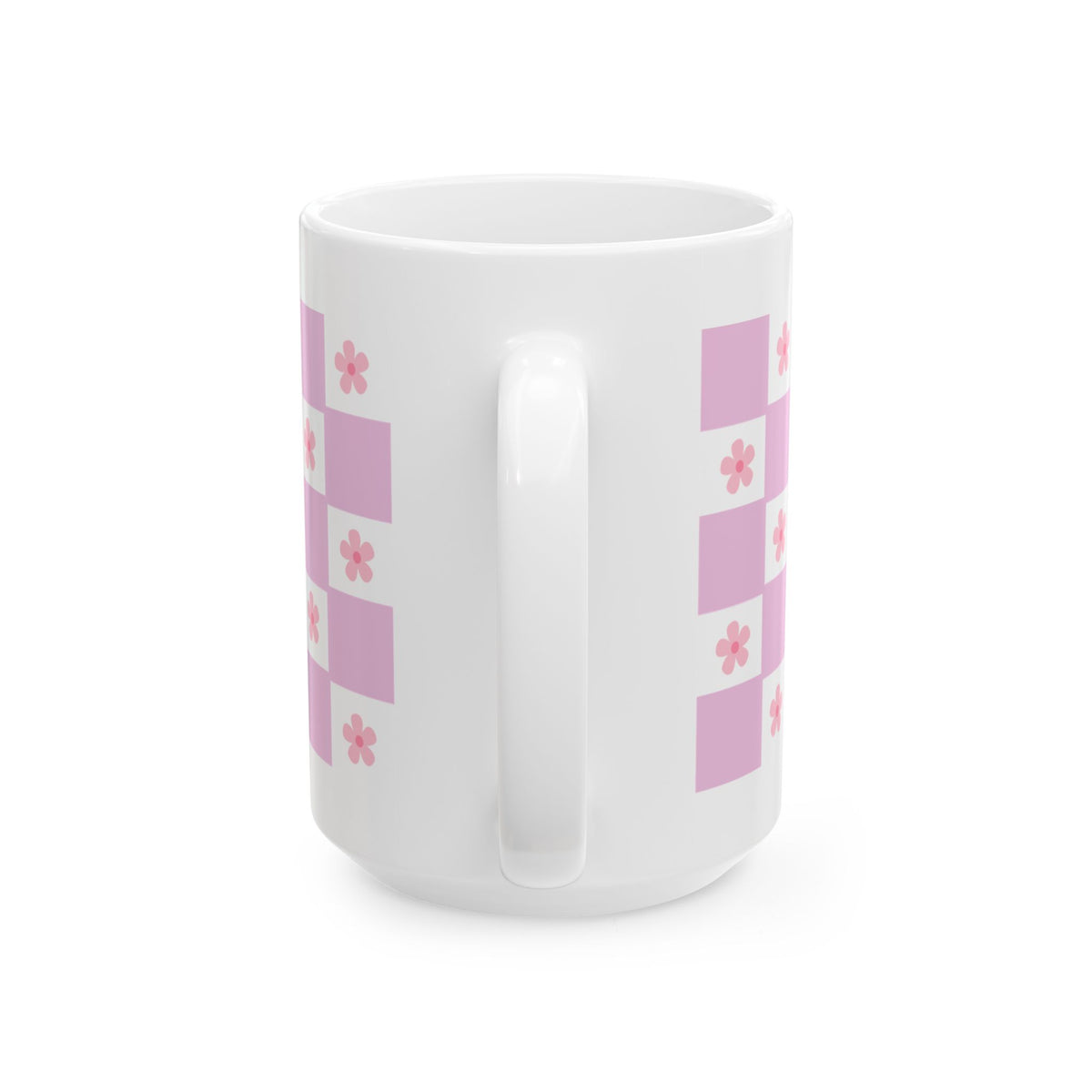 Coffee Checkerboard Cute Ceramic Mug Coffee Cup (11oz & 15oz) - Sydney So Sweet