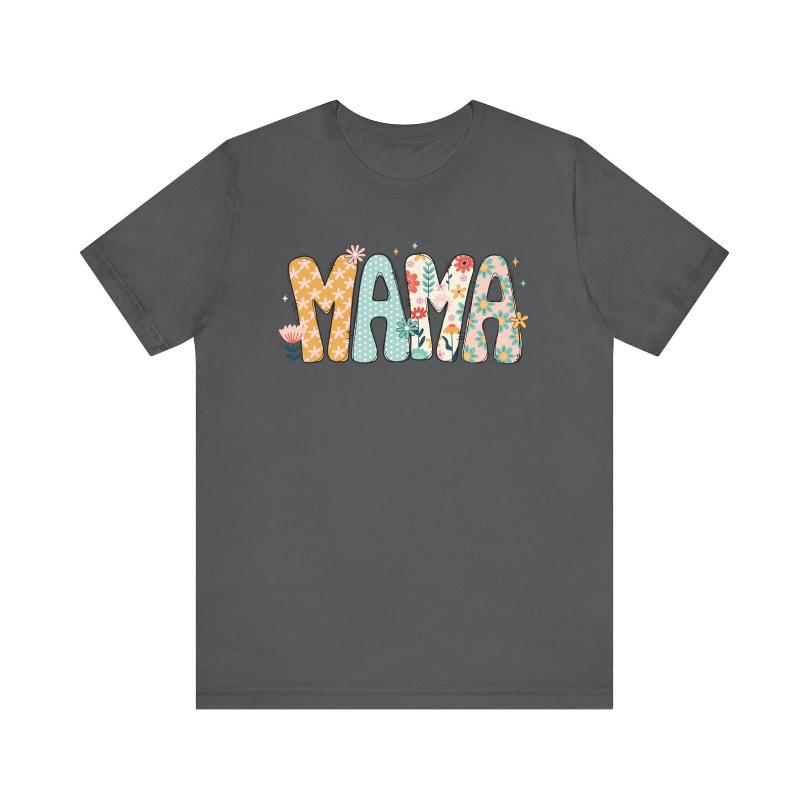 Floral Mama Women's Graphic Tee Flower Mom T-Shirt
