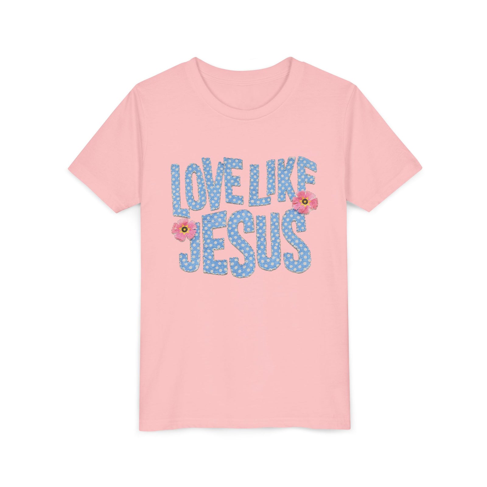 Love Like Jesus Kids T-Shirt Cute Polka Dot Youth Christian Graphic Tee