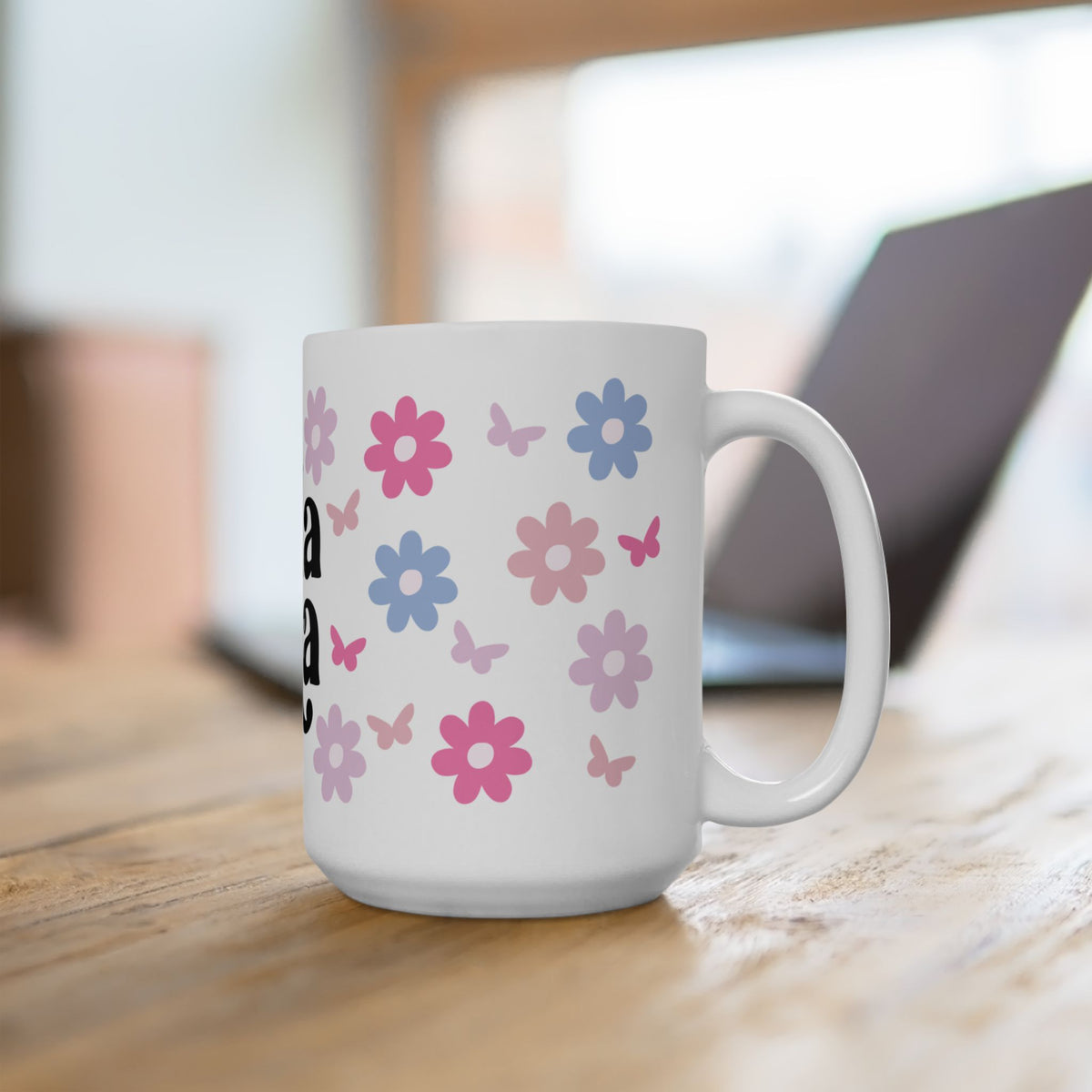 Mama Floral Cute Ceramic Mug Coffee Cup (11oz & 15oz)