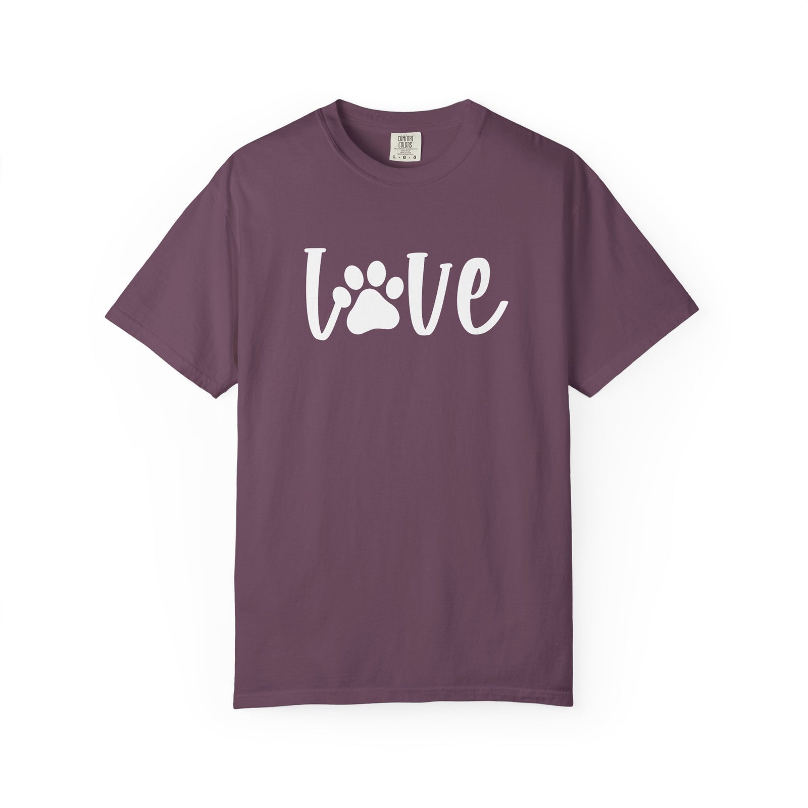 Love Paw T-Shirt Valentine's Day Cute Pet Lover Graphic Unisex Short Sleeve Tee