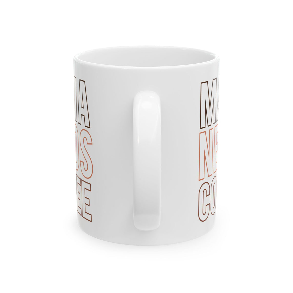 Mama Needs Coffee Cute Ceramic Mug Coffee Cup (11oz & 15oz)