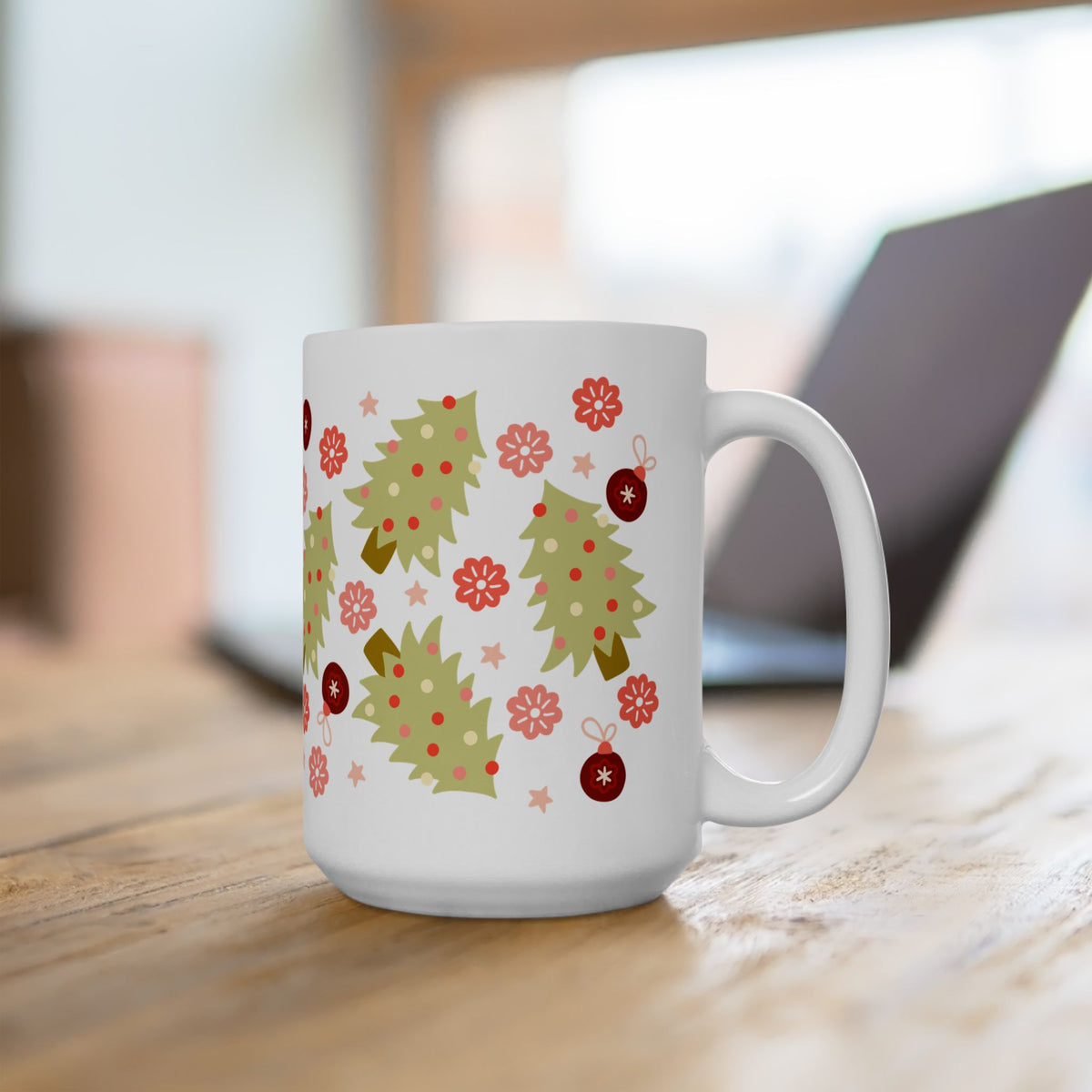 90's Christmas Ceramic Mug Coffee Cup (11oz & 15oz)