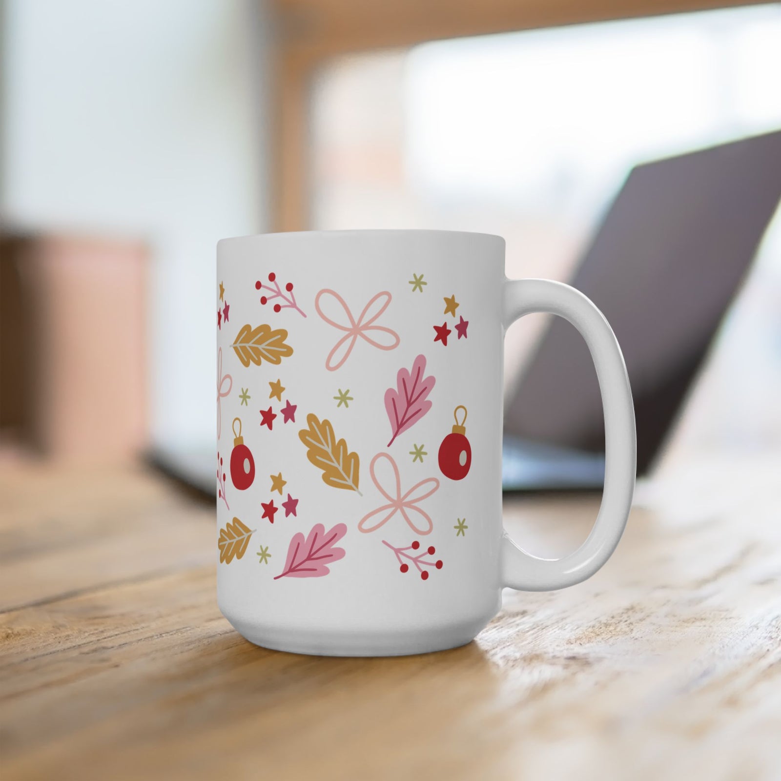 Cheerful Christmas Ceramic Mug Coffee Cup (11oz & 15oz)