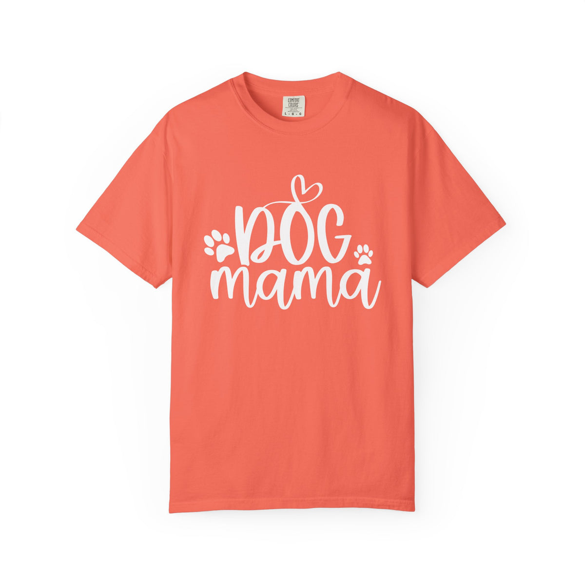 Dog Mama Heart Paws T-Shirt Cute Dog Mom Graphic Tee