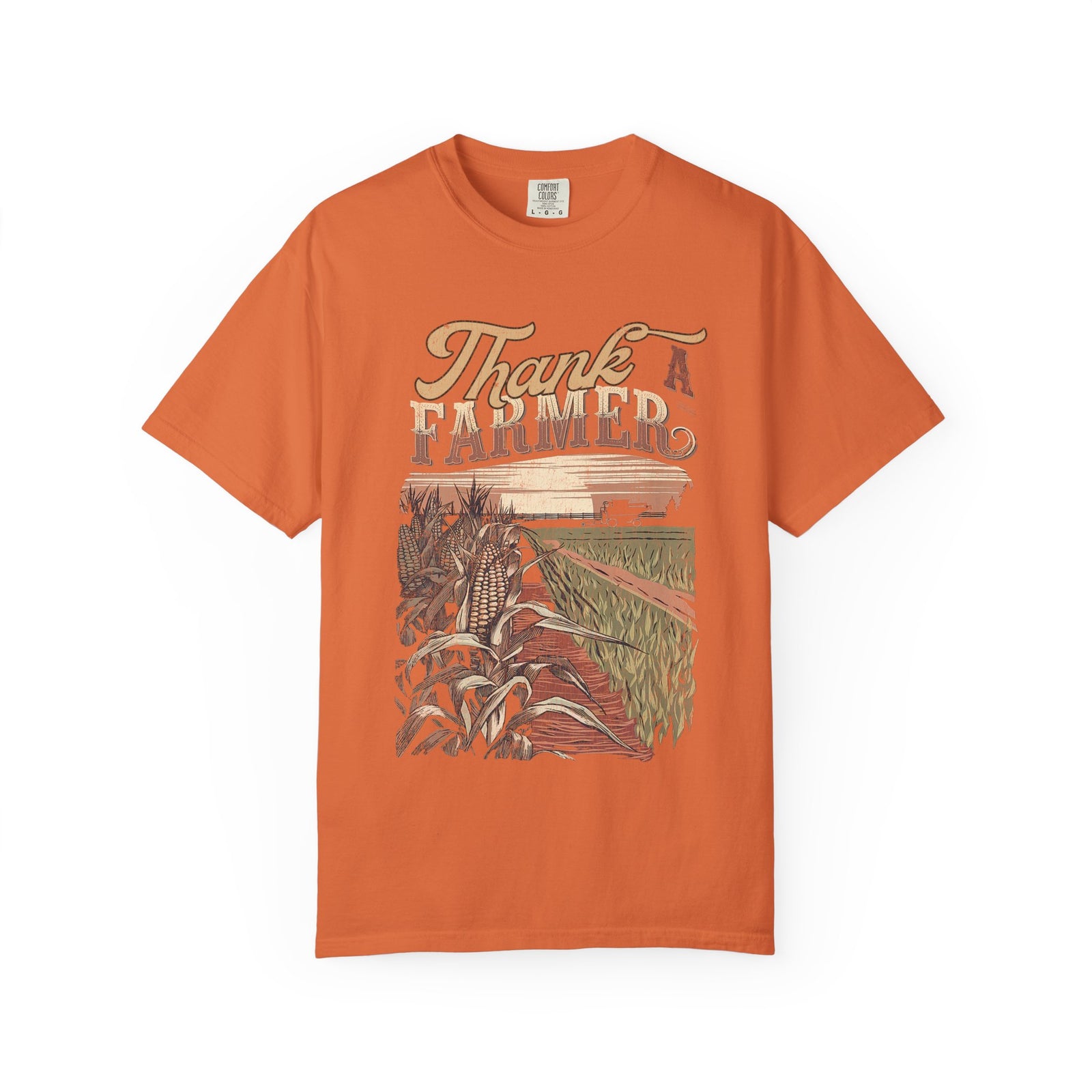 Thank a Farmer T-Shirt Rustic Harvest Vintage Tee