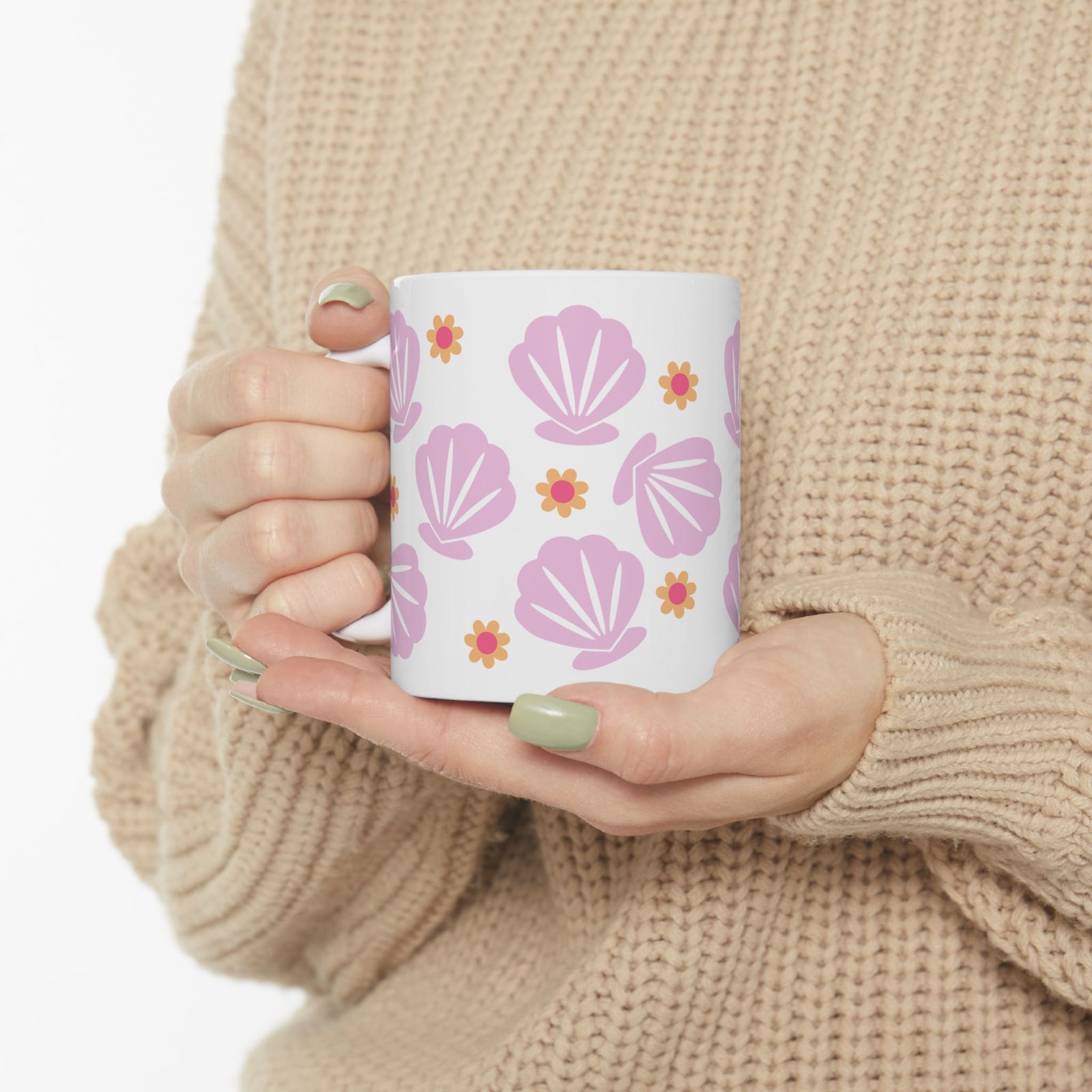 Shells Cute Ceramic Mug Coffee Cup (11oz & 15oz)