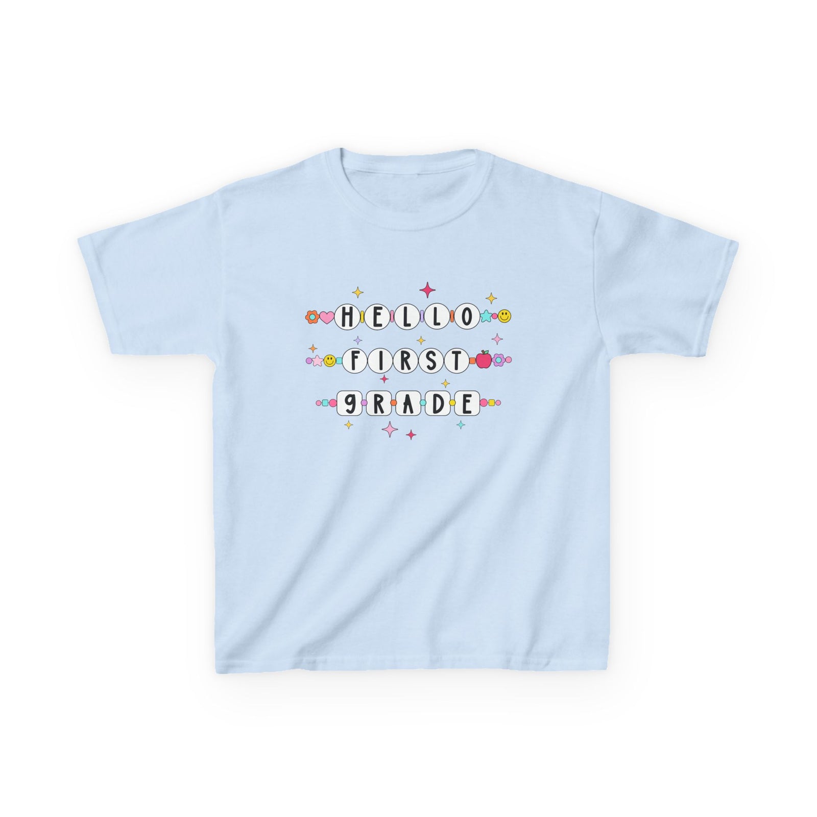 Friendship Bracelets Hello First Grade Kids Tee Cute 1st Grade Back to School T-Shirt