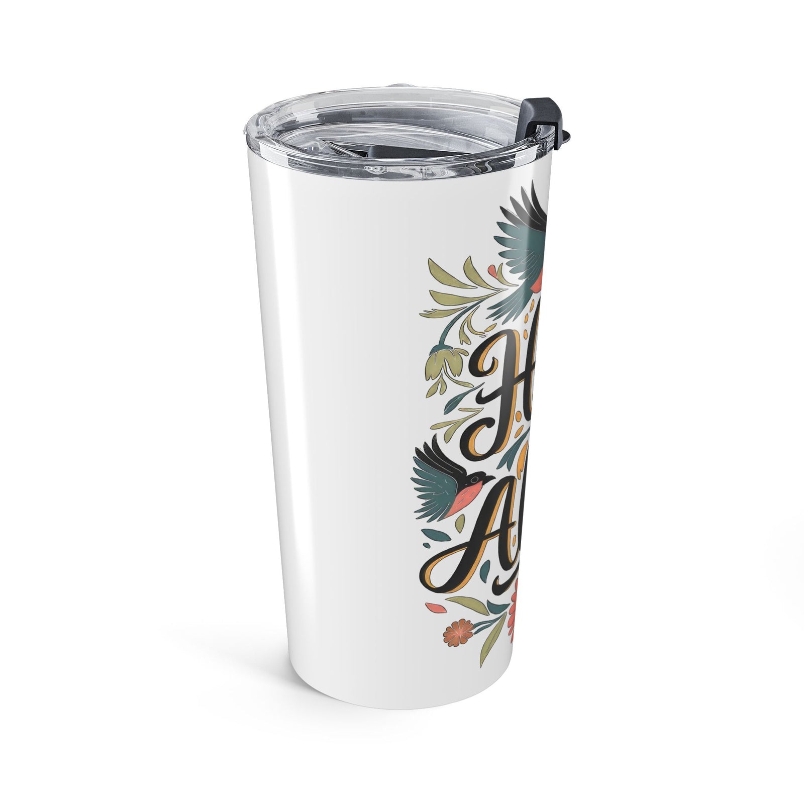 He Is Alive Floral Bird 20oz Tumbler Christian Easter Travel Mug
