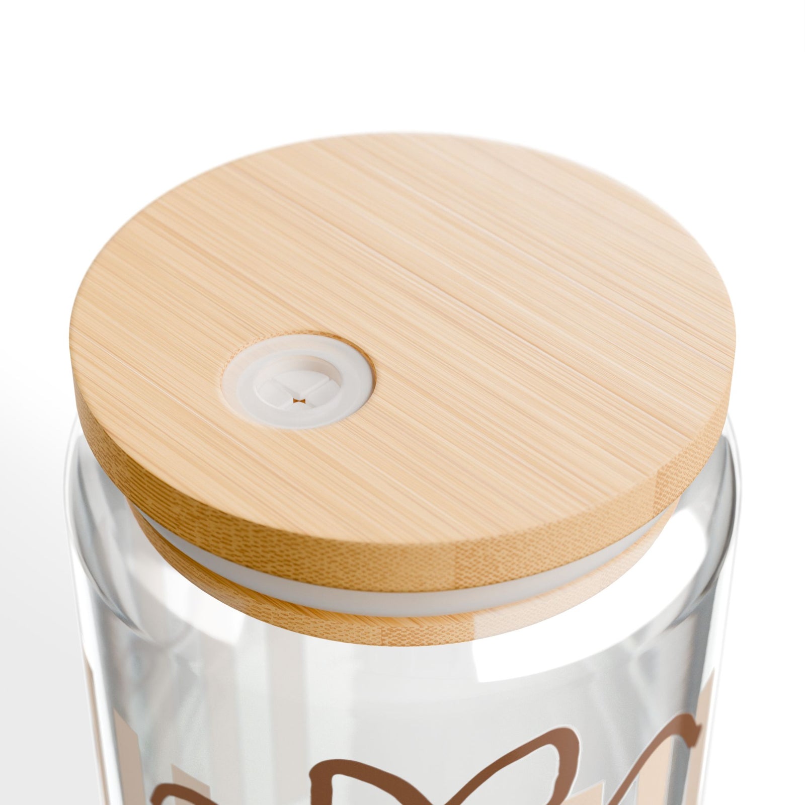 Half Mom Half Coffee Sipper Glass 16oz Reusable Drink Jar with Lid & Straw