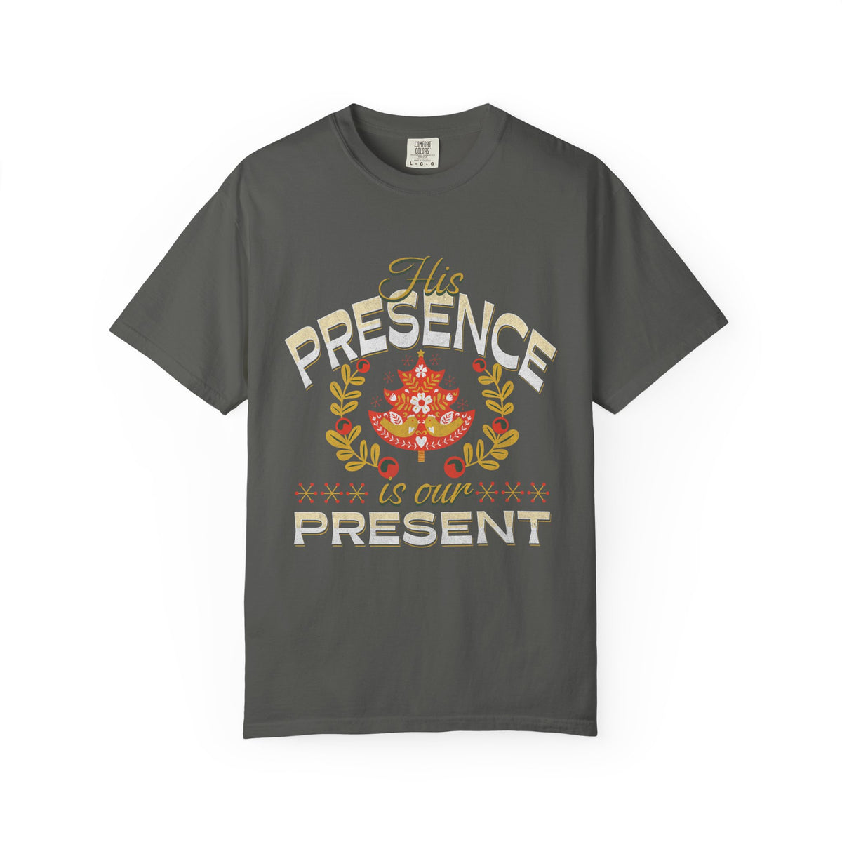 His Presence is our Present T-Shirt Christian Christmas Graphic Tee