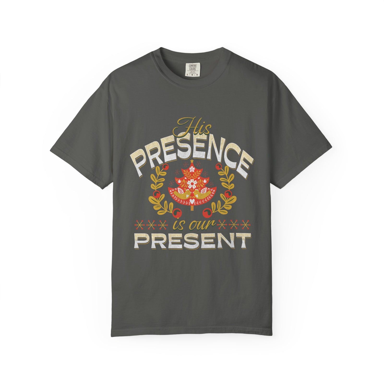 His Presence is our Present T-Shirt Christian Christmas Graphic Tee