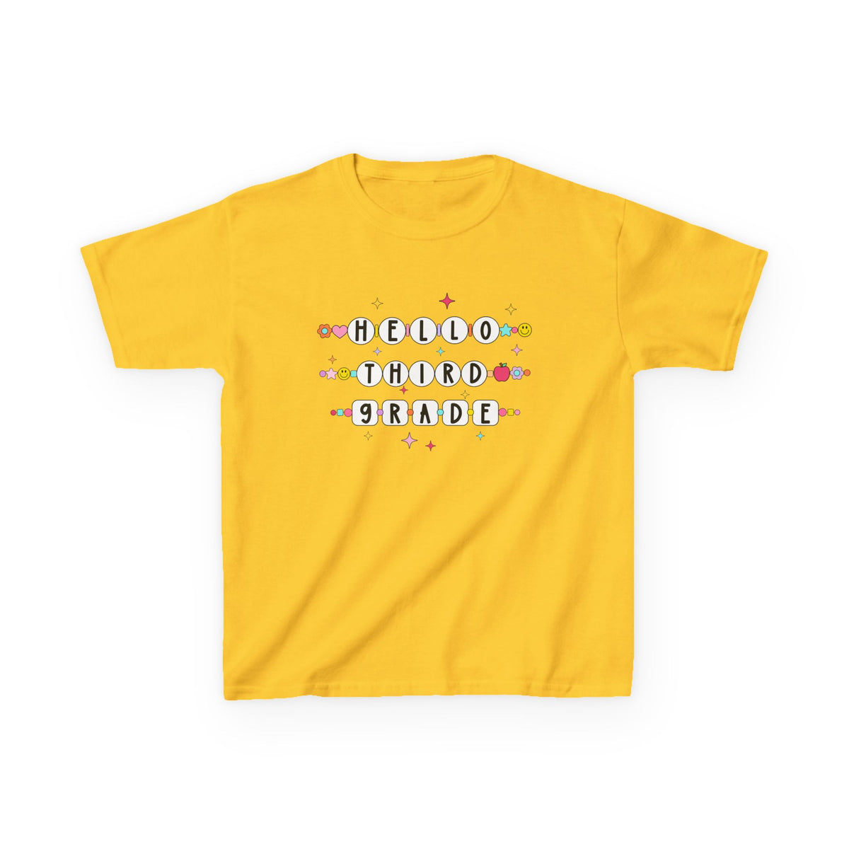 Friendship Bracelets Hello Third Grade Kids Tee Cute 3rd Grade Back to School T-Shirt
