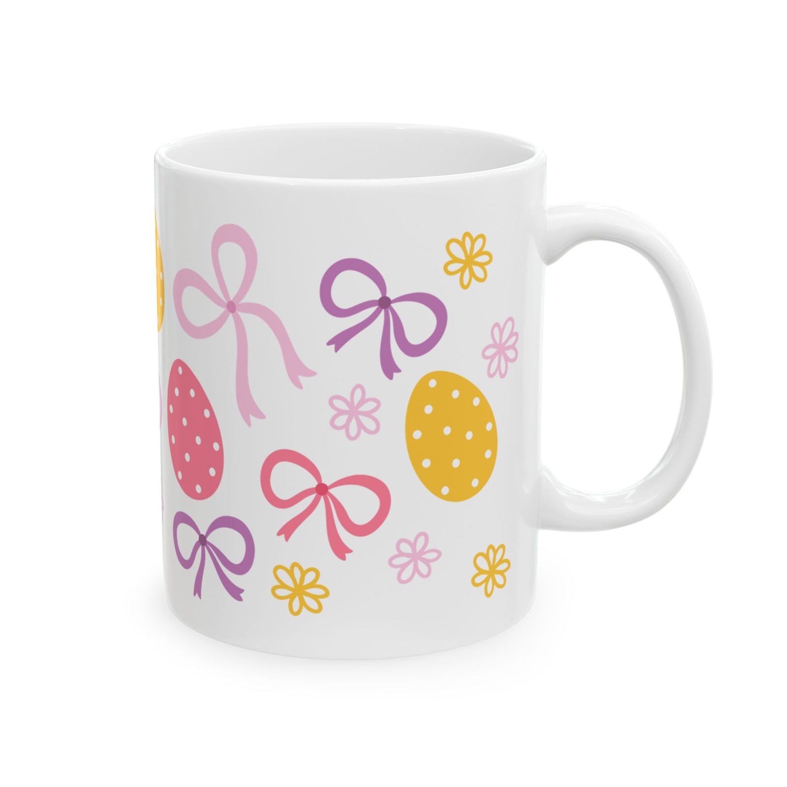 Easter Bows Cute Ceramic Mug Coffee Cup (11oz & 15oz)